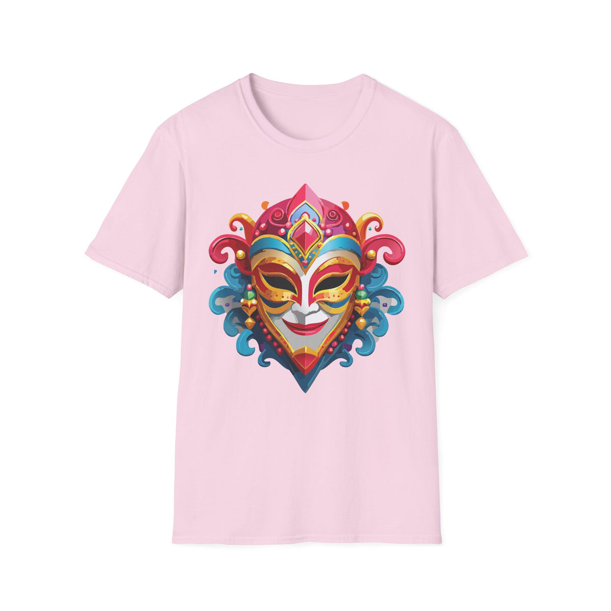 Mask Masquerade Carnival Graphic Tee Gildan Unisex 100 Cotton Tee Shirt m26