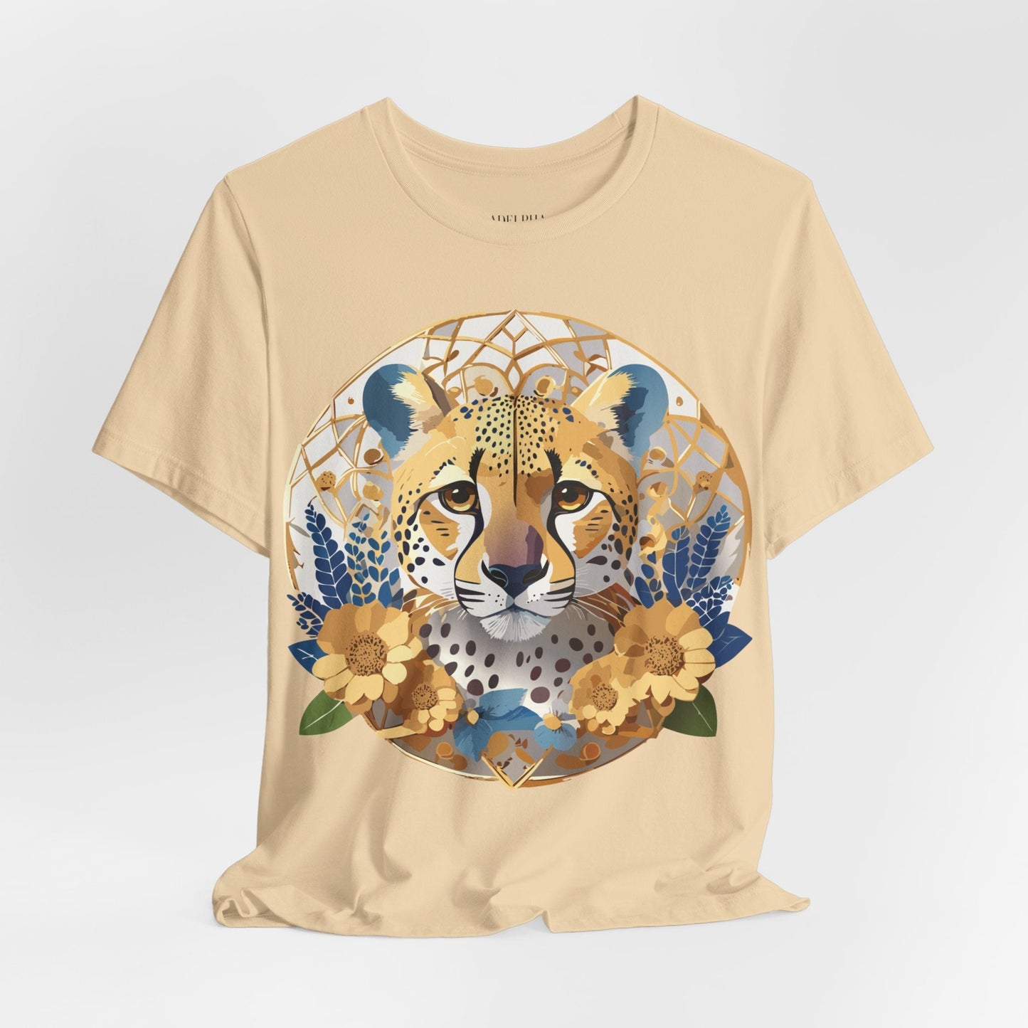 Medallion Graphic Unisex 100 Cotton Vintage Animal Medal Artwork Tee 53