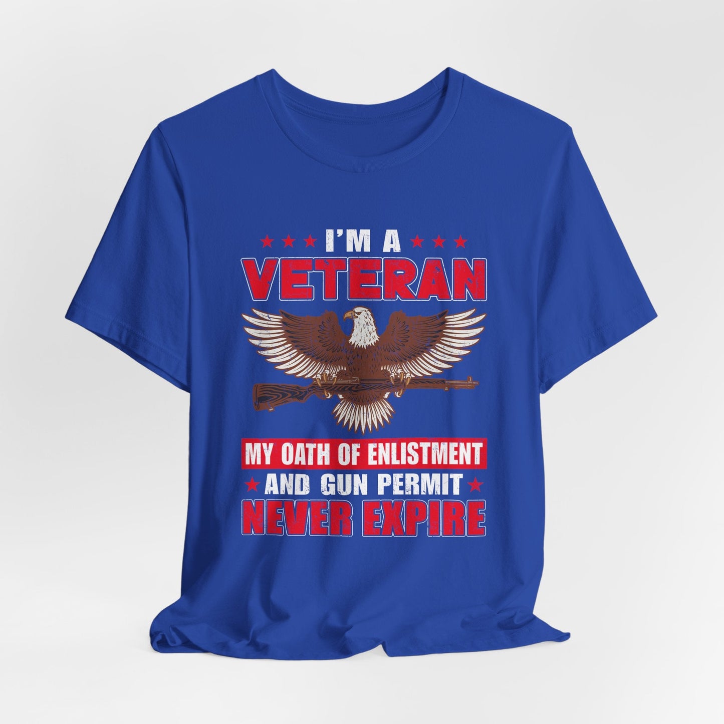Army Veteran Patriotic Graphic Design Unisex Cotton T-Shirt v35