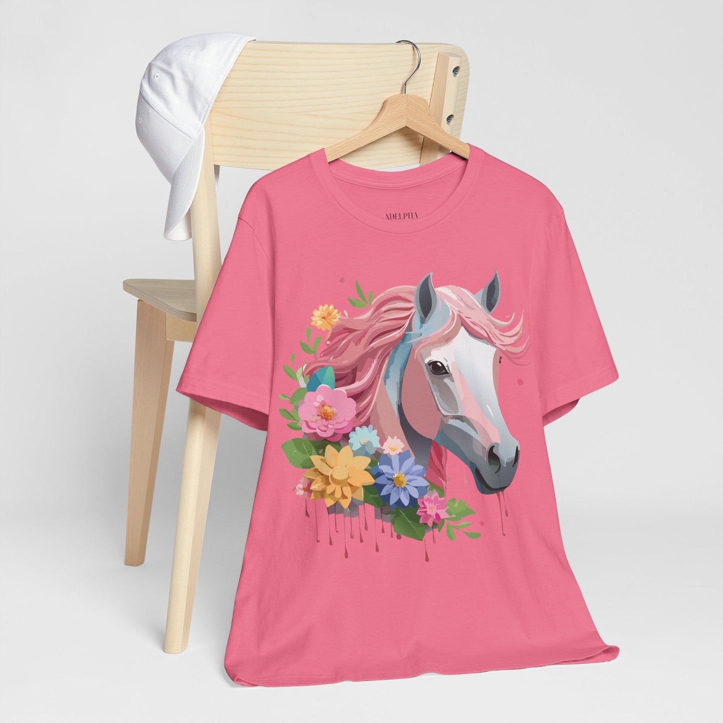 Horse Graphic Unisex 100 Cotton Vintage Animal Art T-Shirt 1