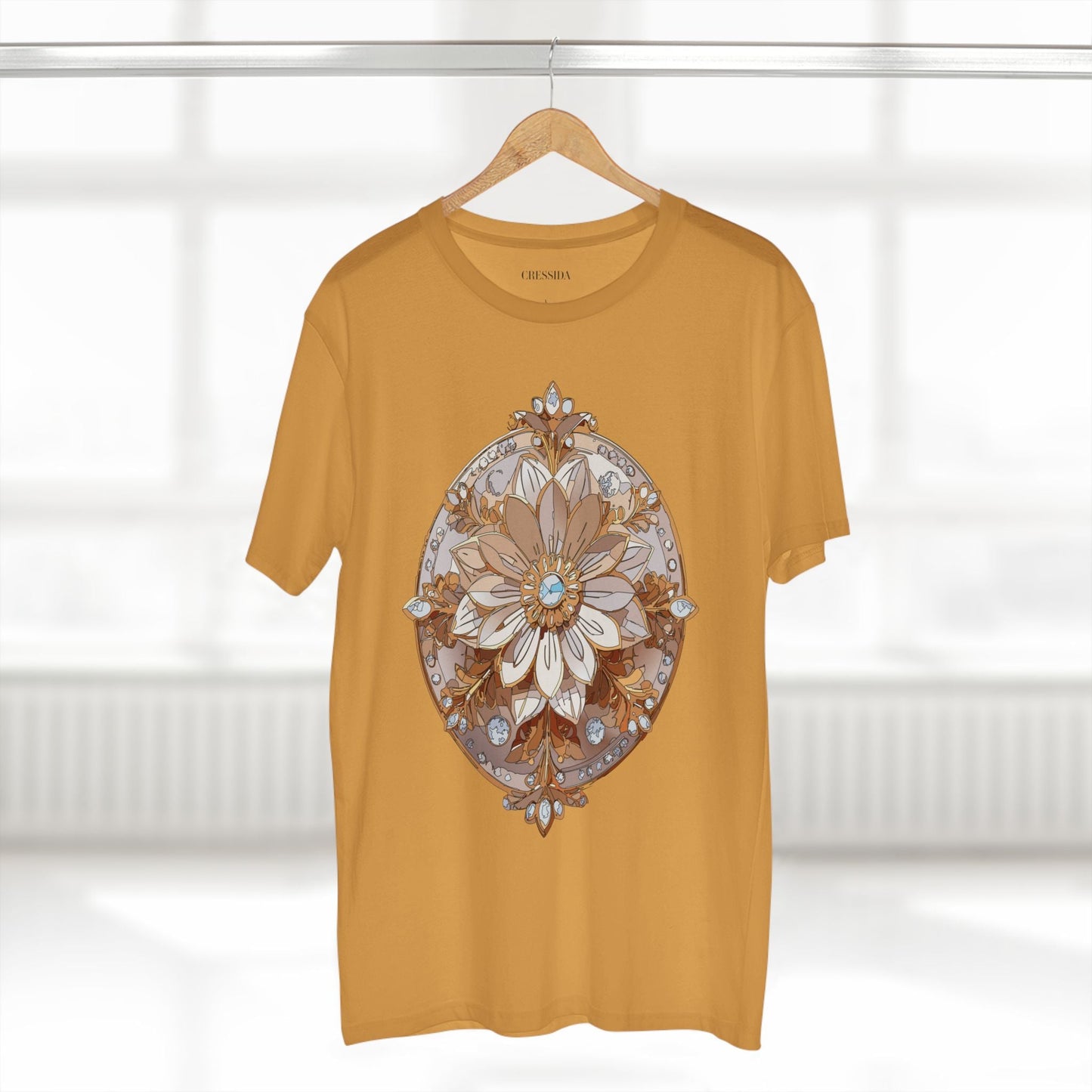 Floral Graphic T-Shirt Unisex 100 Cotton Art Design with Antique Flowers Tee 12