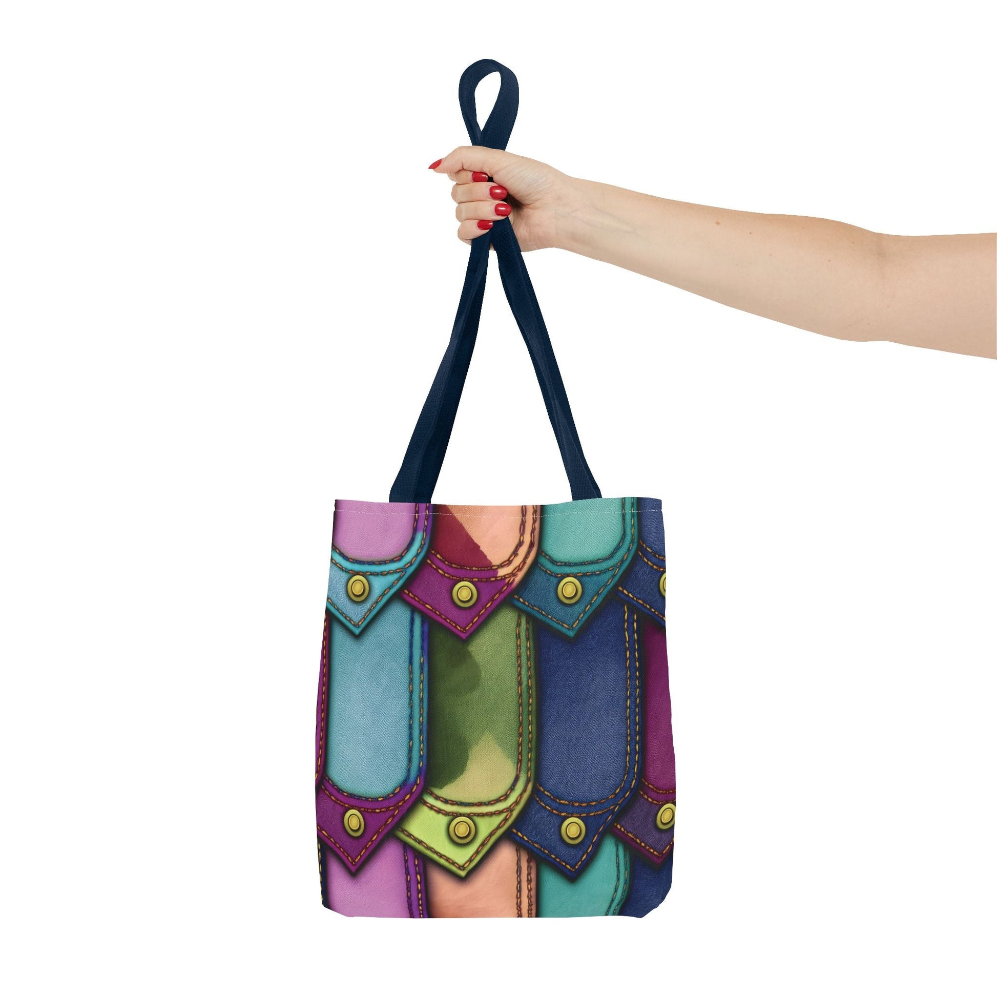 Denim Canvas Bag, Tote Bag Denim Printify