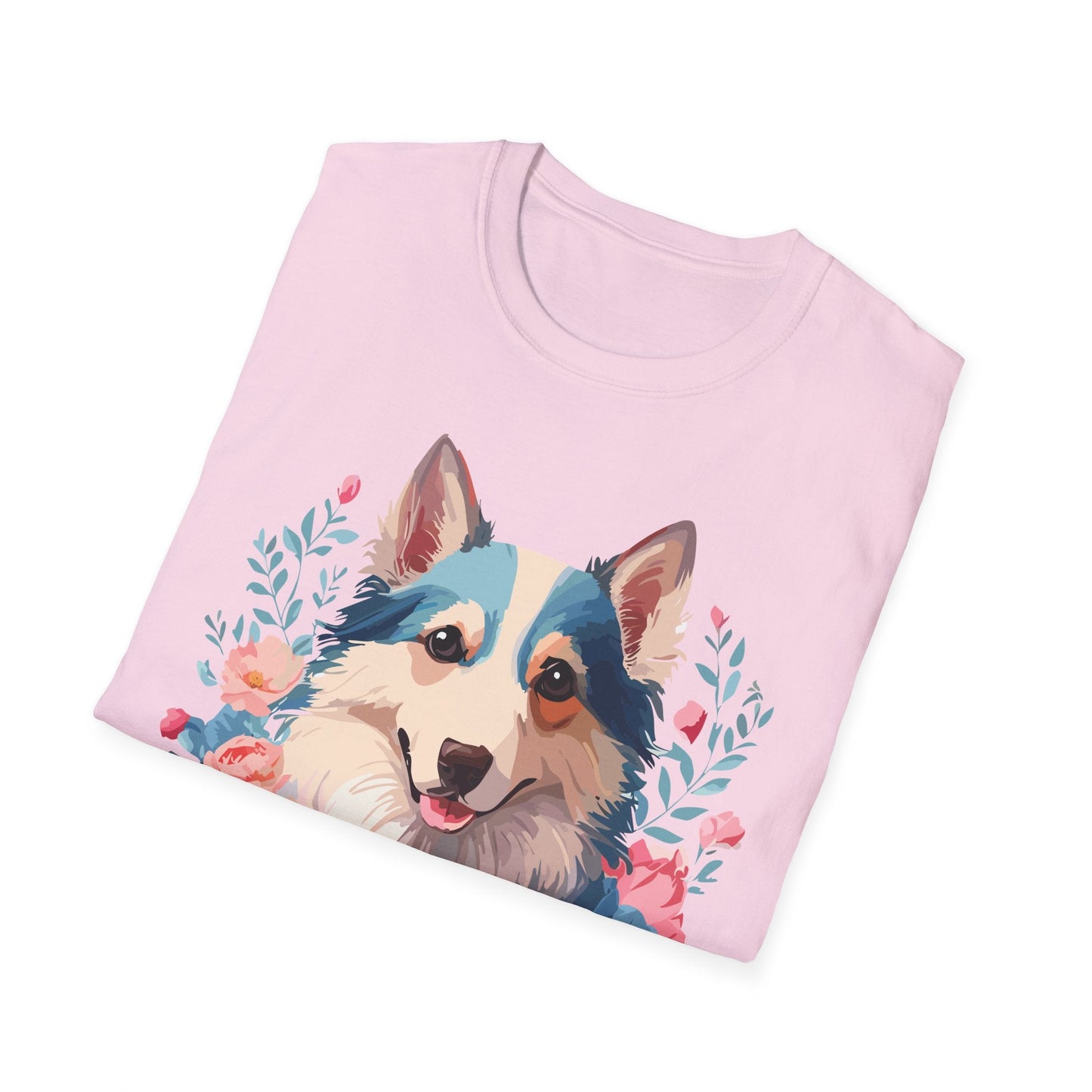 Dog Shirt Unisex Animal Tee Softstyle Cotton Lightweight Breathable