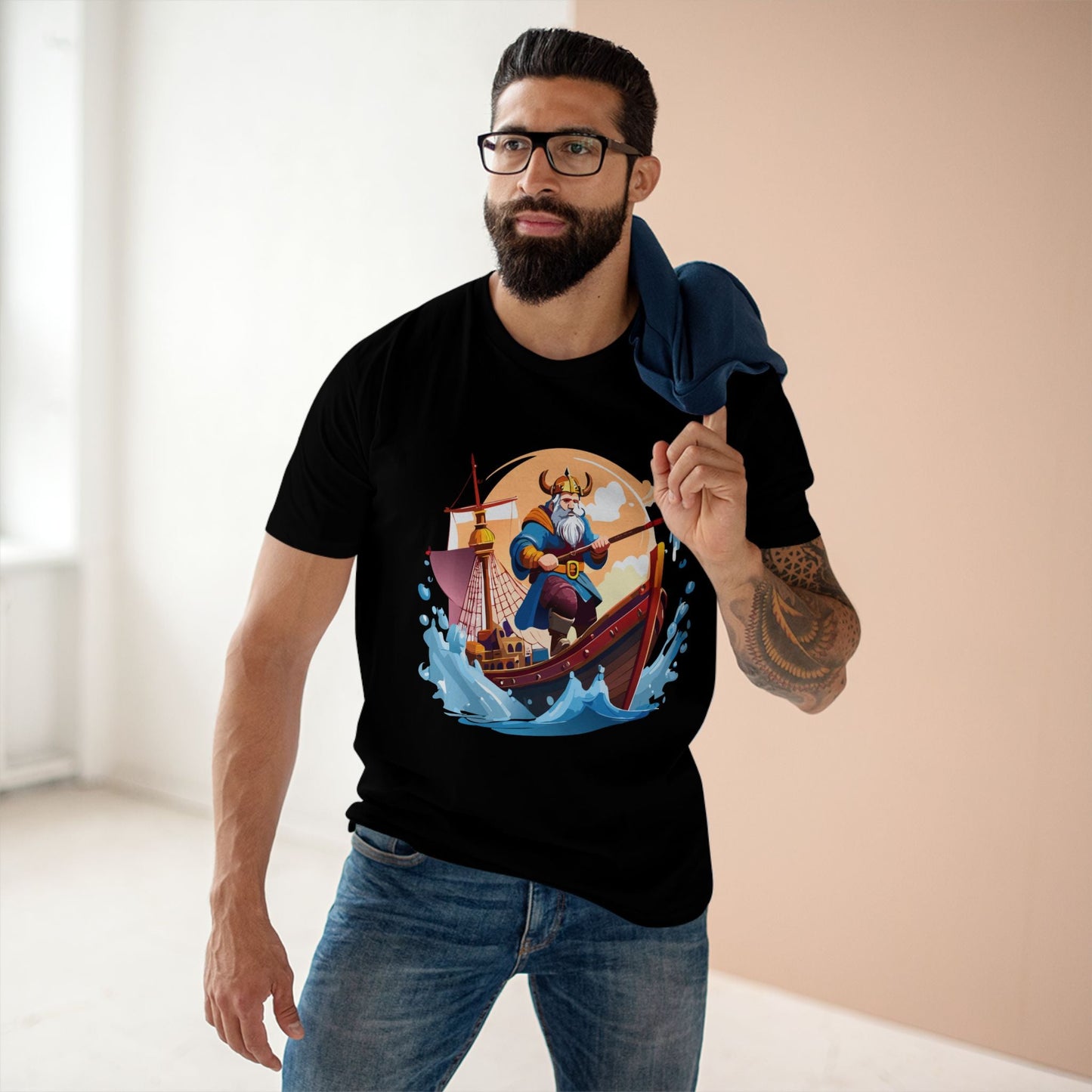 Viking Graphic Unisex 100 Cotton Staple Tee 4
