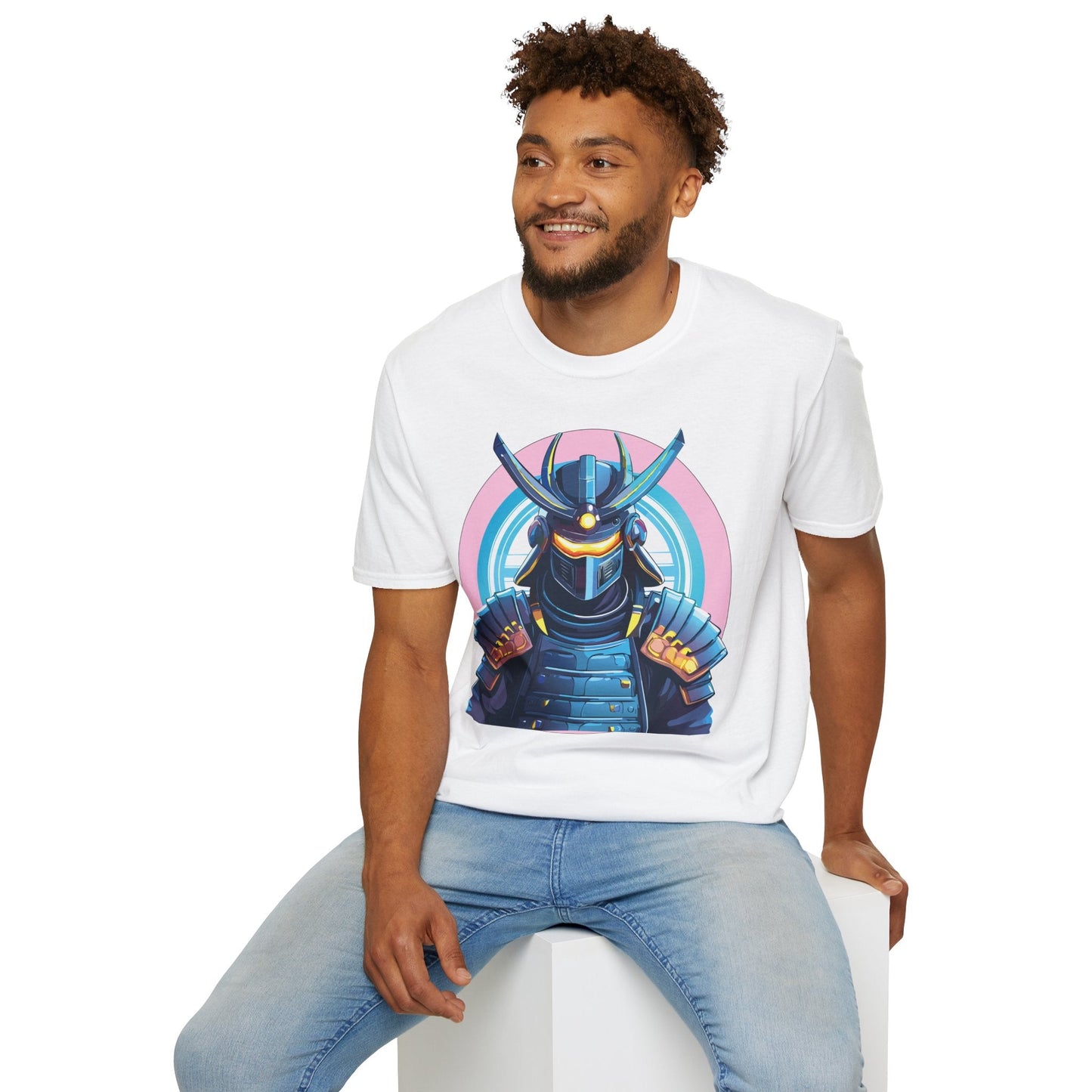 Samurai Shirt Unisex Gildan Softstyle 64000 Tee 100 Percent Ring Spun Cotton Breathable Lightweight