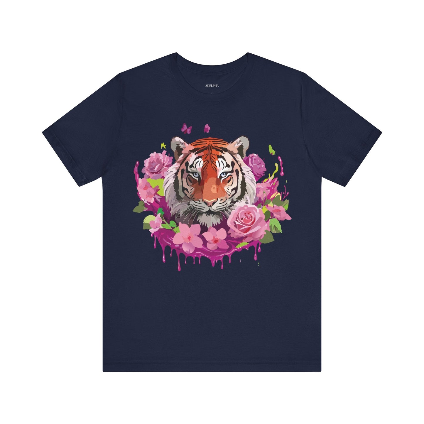 Tiger Graphic Unisex 100 Cotton Vintage Art with Animal Tee 10