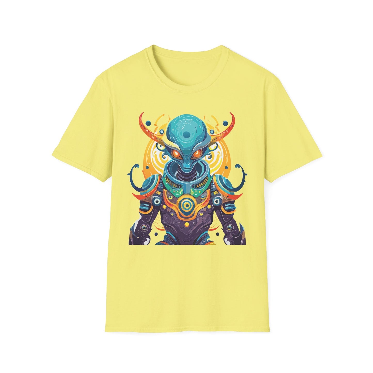 Alien T Shirt Cosmos Shirt Unisex Short Sleeve Tee With Alien Art Design Ring Spun Cotton