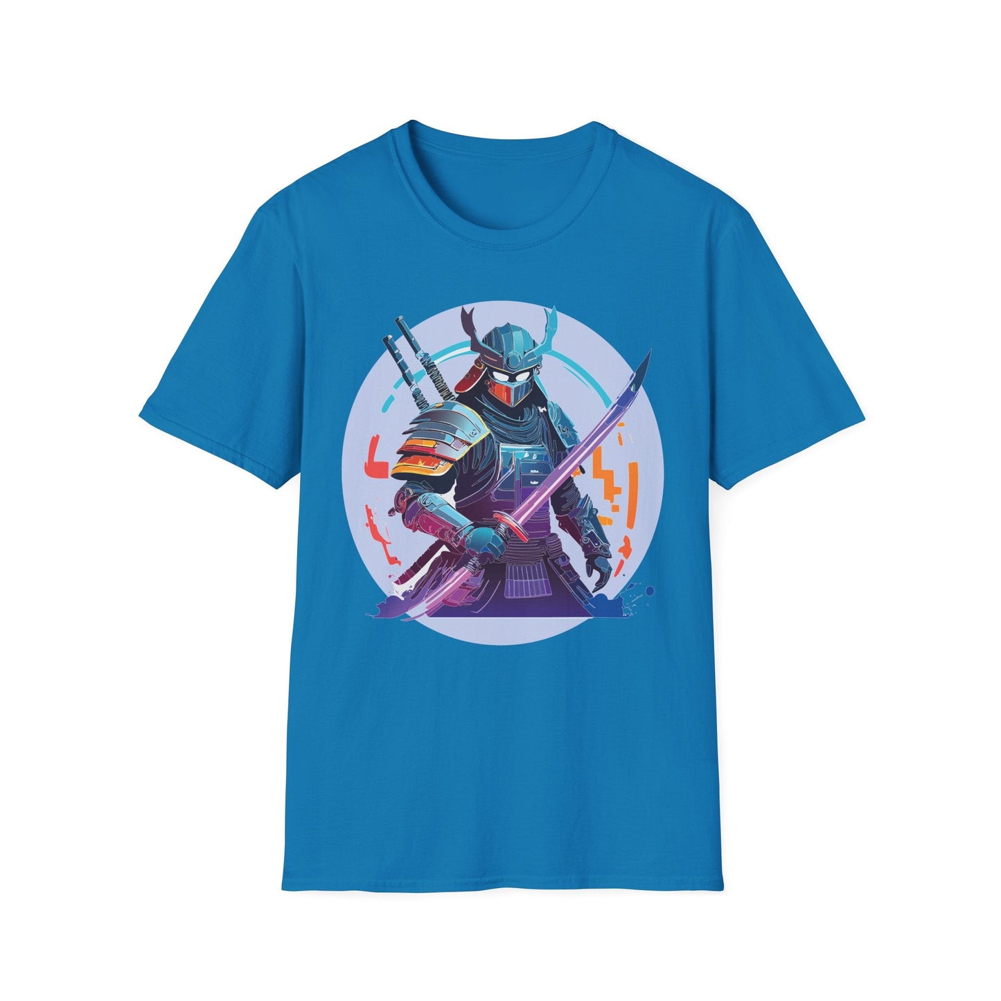 Samurai Shirt Unisex Softstyle Tee 100 Percent Ring Spun Cotton Light 4.5 Oz Graphic Gildan 64000