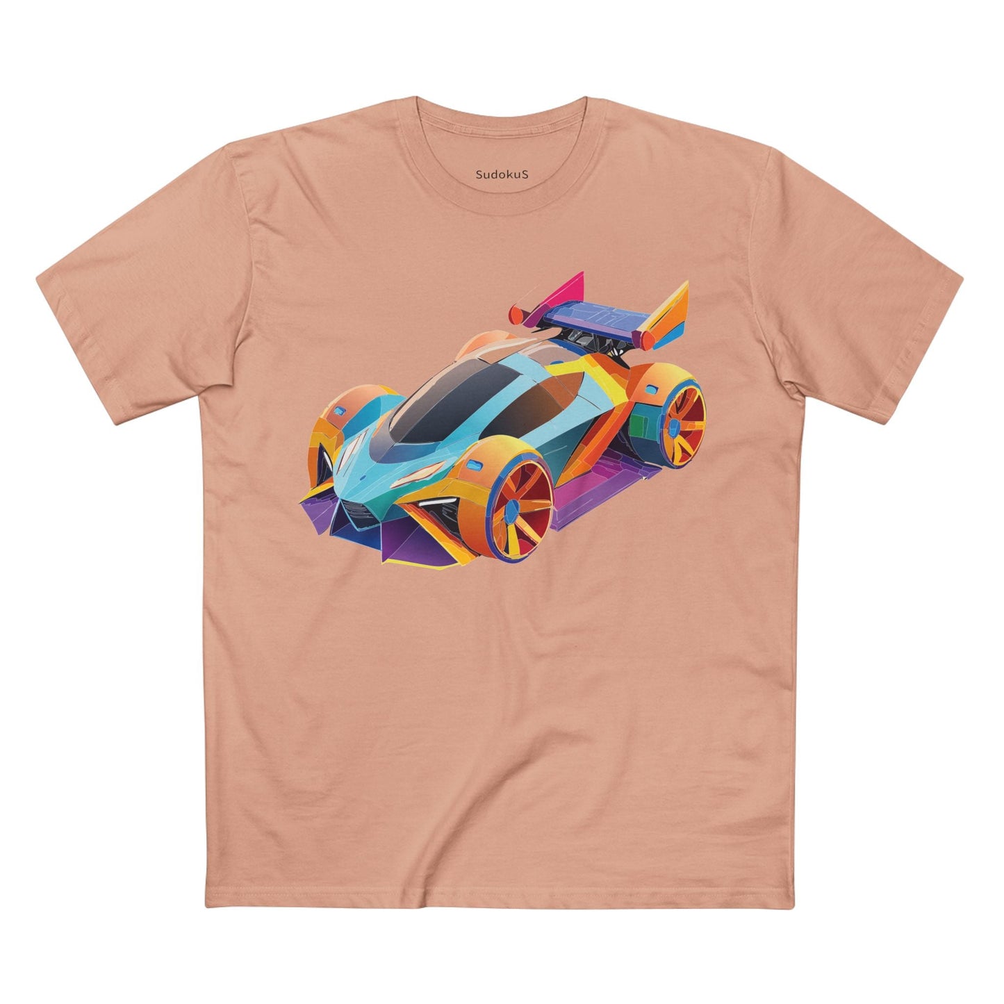 Car Graphic Unisex 100 Cotton Staple Tee 23