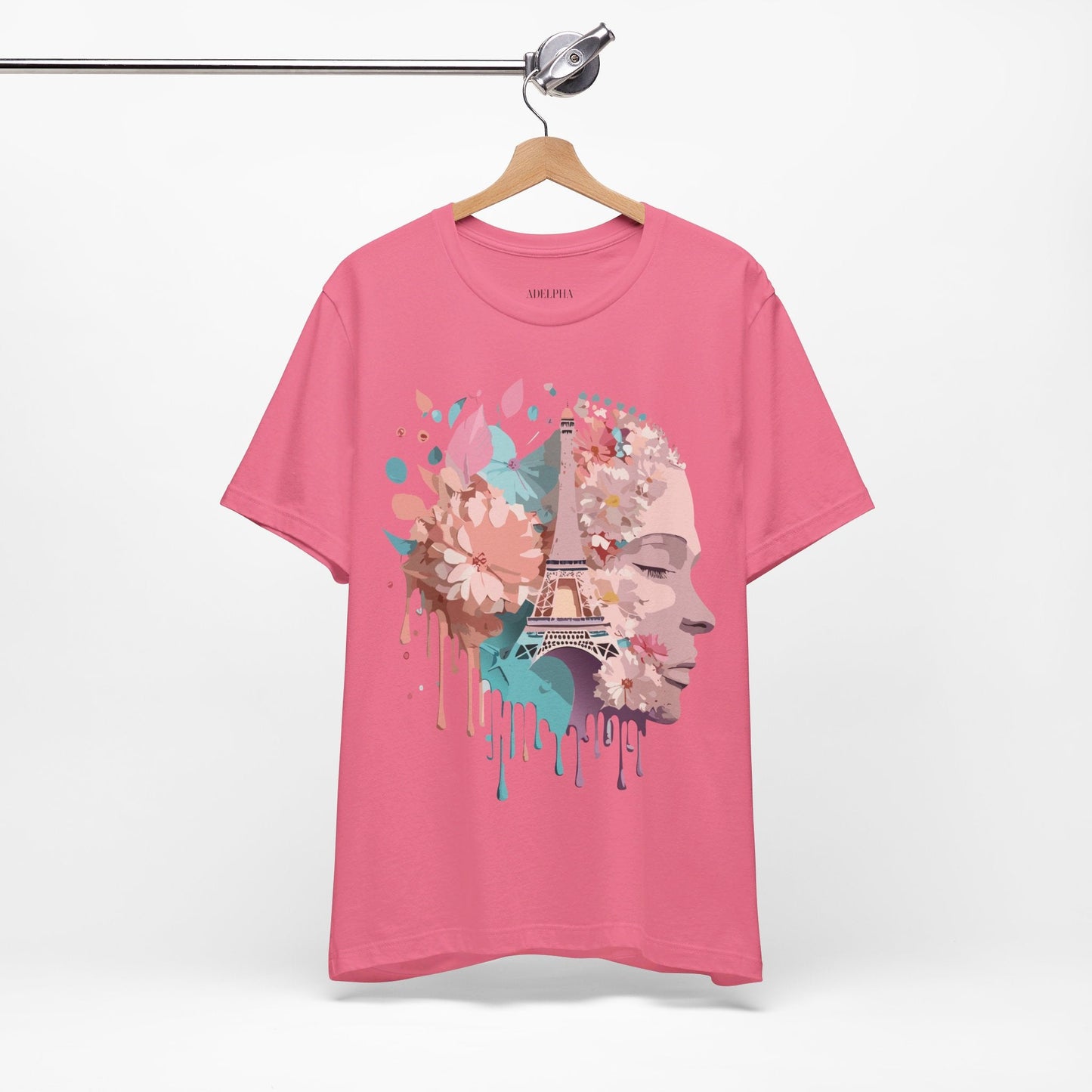Paris Tourist Shirt Unisex Graphic Tee Featuring Adelpha Vintage Art Design Premium Comfort