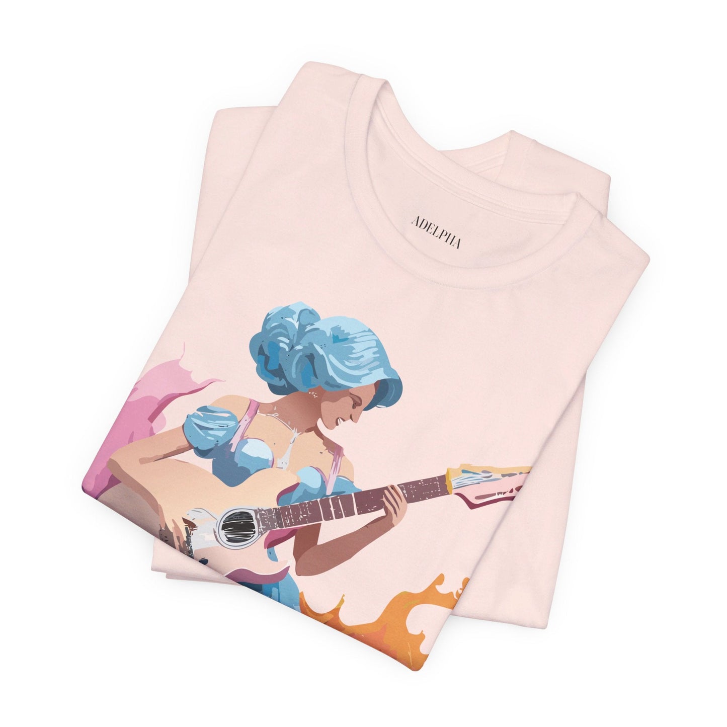 Music T Shirt Graphic Tee Unisex Adelpha Vintage Inspired Artwork Casual Everyday Wear