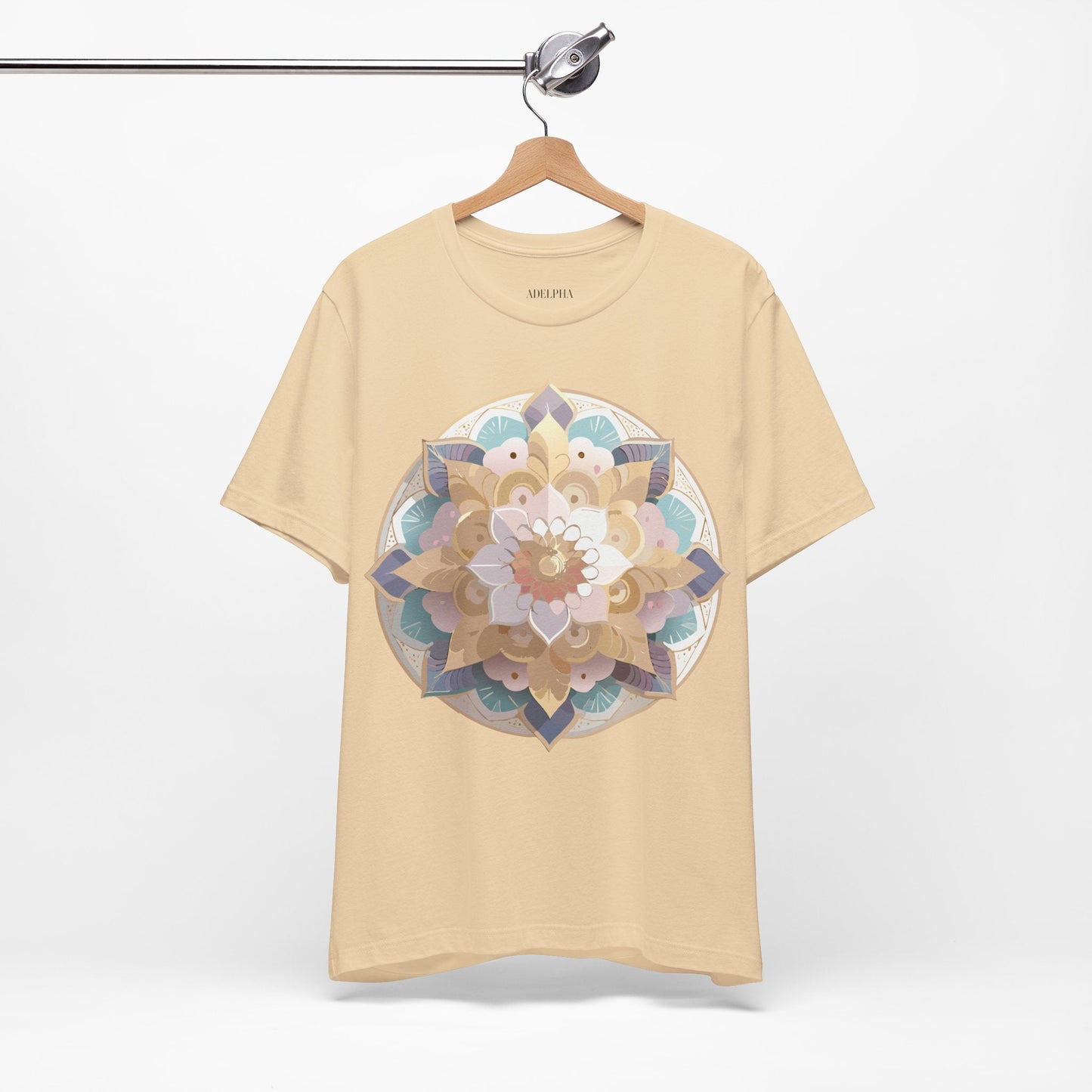 Mandala Graphic Tee Unisex Jersey Short Sleeve Adelpha Art Design Vintage Inspired Artwork