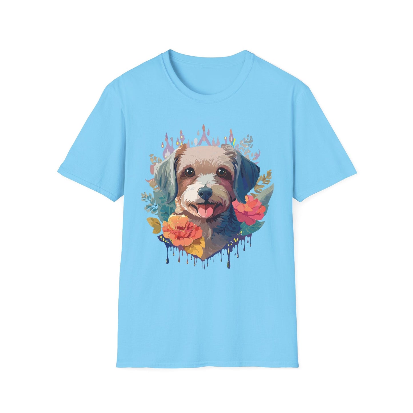 Dog Shirt Unisex Animal Tee Gildan Softstyle 64000 Short Sleeve Tee