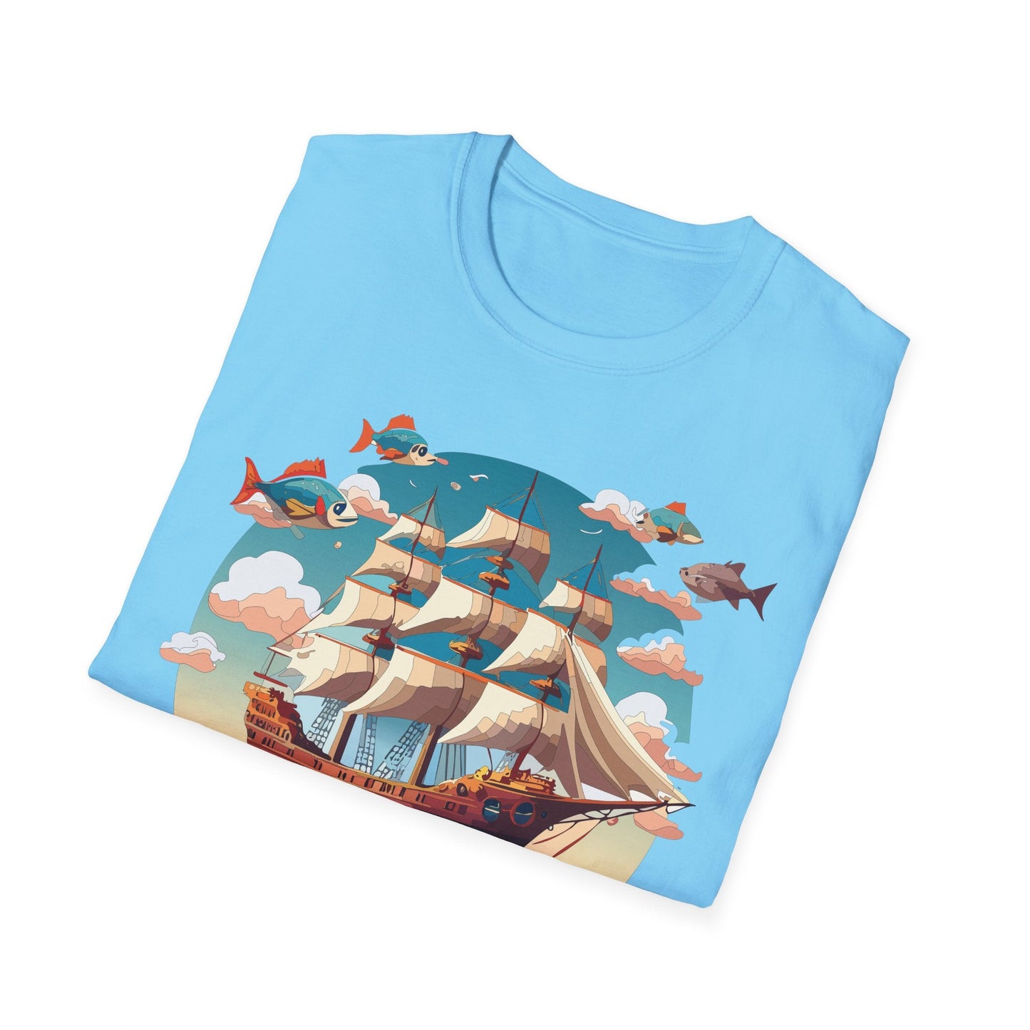 Unisex Ship T Shirts Frigate Vessel Tee By Gildan 64000 Softstyle 100 Percent Ring Spun Cotton