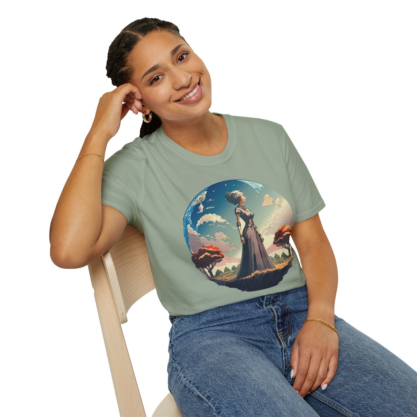 Womens Graphic T Shirt Art Design Tee Gildan Softstyle 64000 Unisex Cotton Short Sleeve