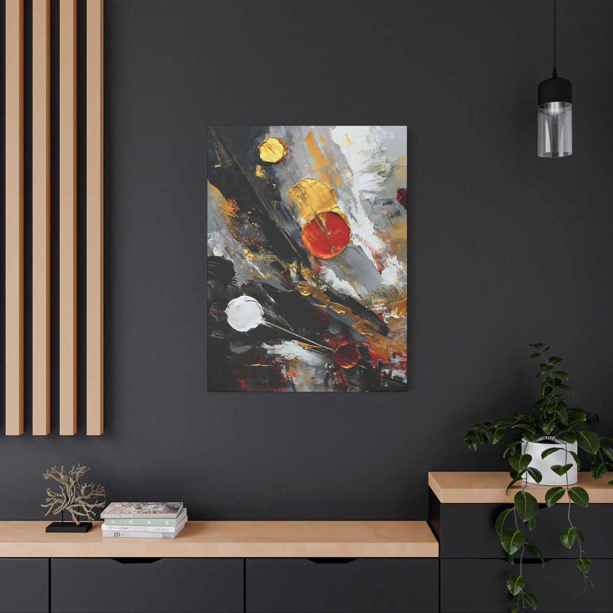 Abstract Oil Painting Print Canvas 20x24,20x30,24x30 24x32,24x36,30x40 32x48,36x48,40x60 Pine-Wood Inner Frame ABS-67