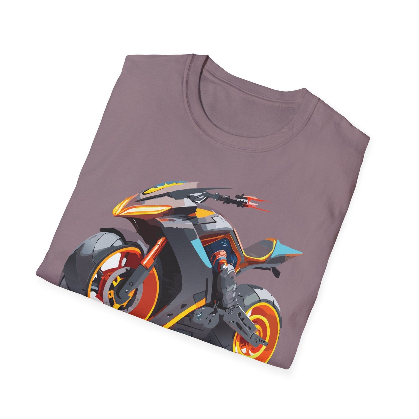 Bike Graphic Unisex Cotton Motorcycle Art Design Tee 2