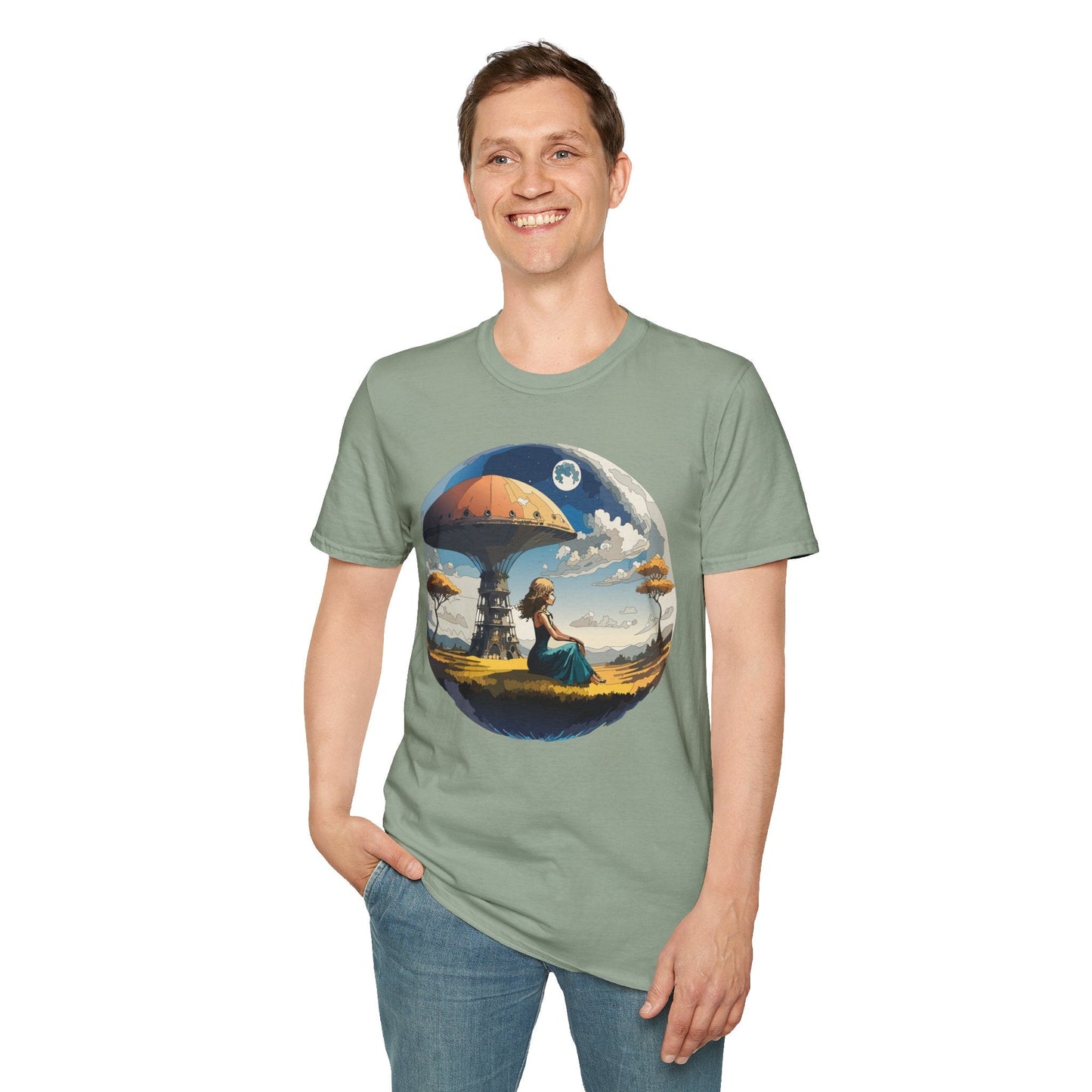 Womens Graphic T Shirts Art Design Shirt Softstyle Short Sleeve Cotton Tee Premium Quality