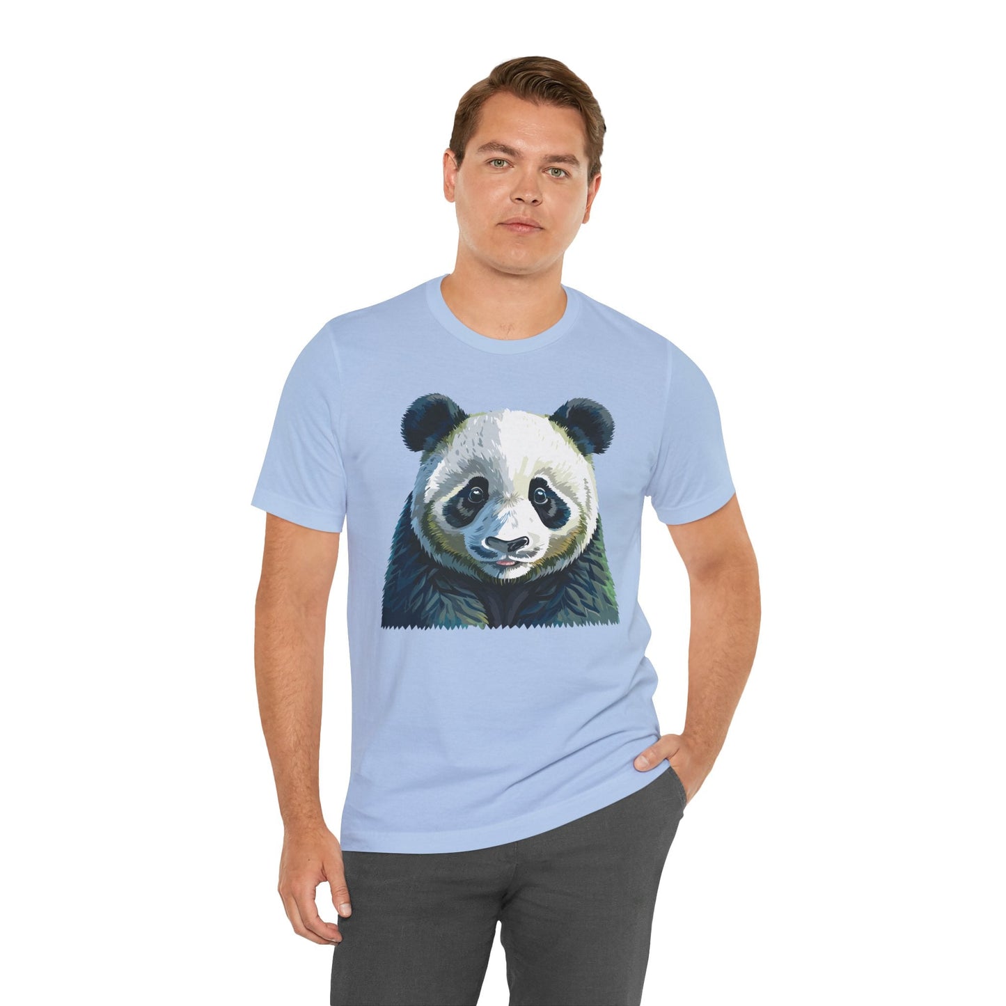Unisex Animal Graphic Tee Shirt With Wild Animals Art Design Gildan Softstyle 64000