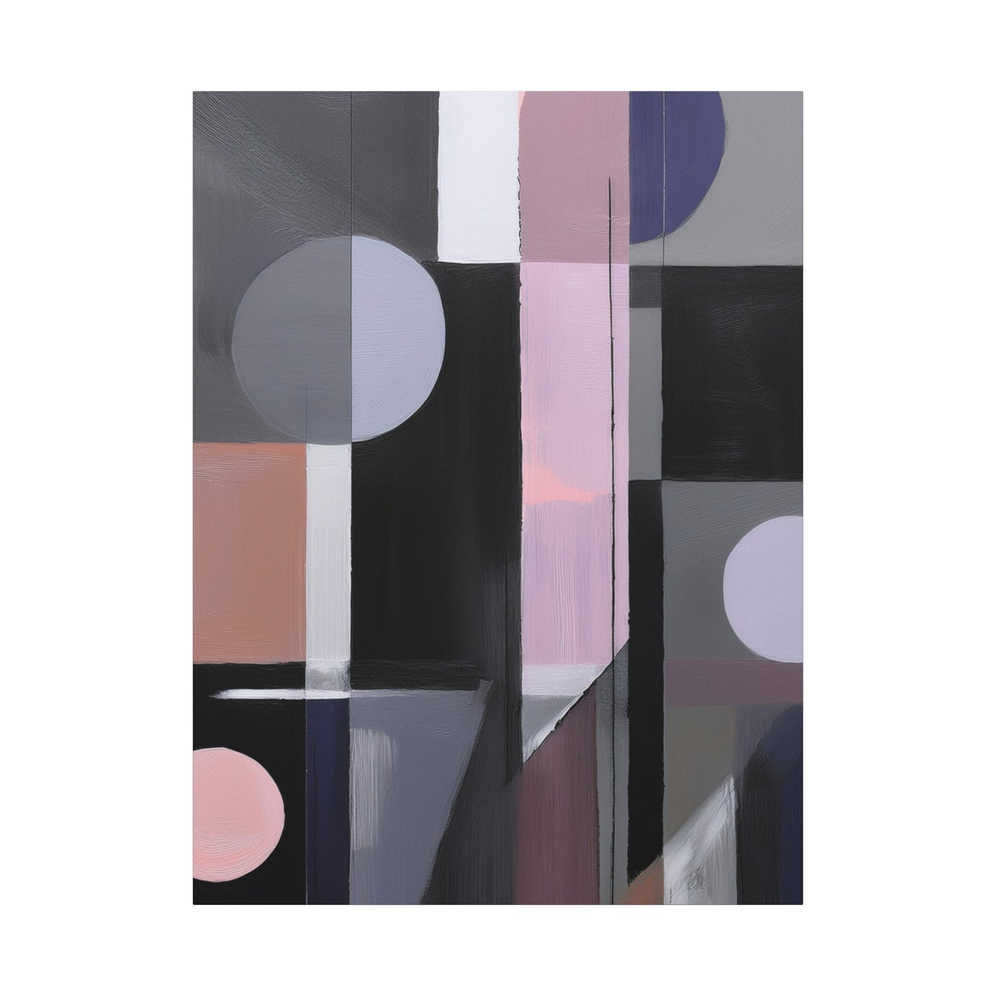 Abstract Geometric Painting Print Canvas 20x24,20x30,24x30 24x32,24x36,30x40 32x48,36x48,40x60 Pine-Wood Inner Frame ABS-48