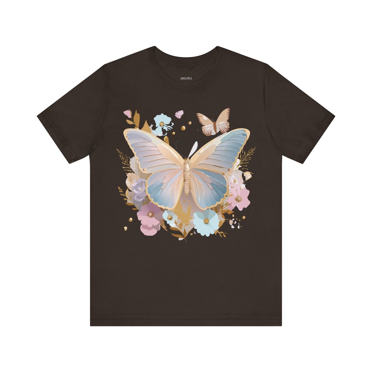 Butterfly Graphic T Shirt Unisex Vintage Artwork Tee By Adelpha