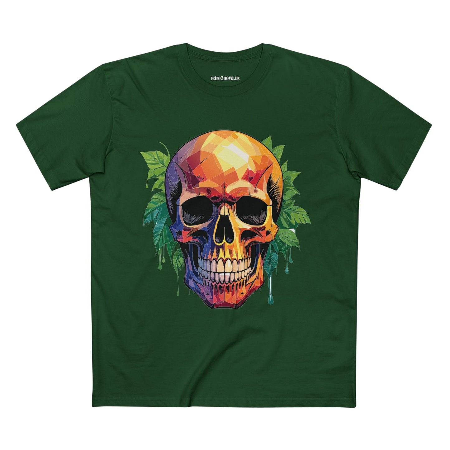 Skull and Skeleton Shirt Unisex Premium Cotton Tee with Original Art Design Retro2Nova Collection