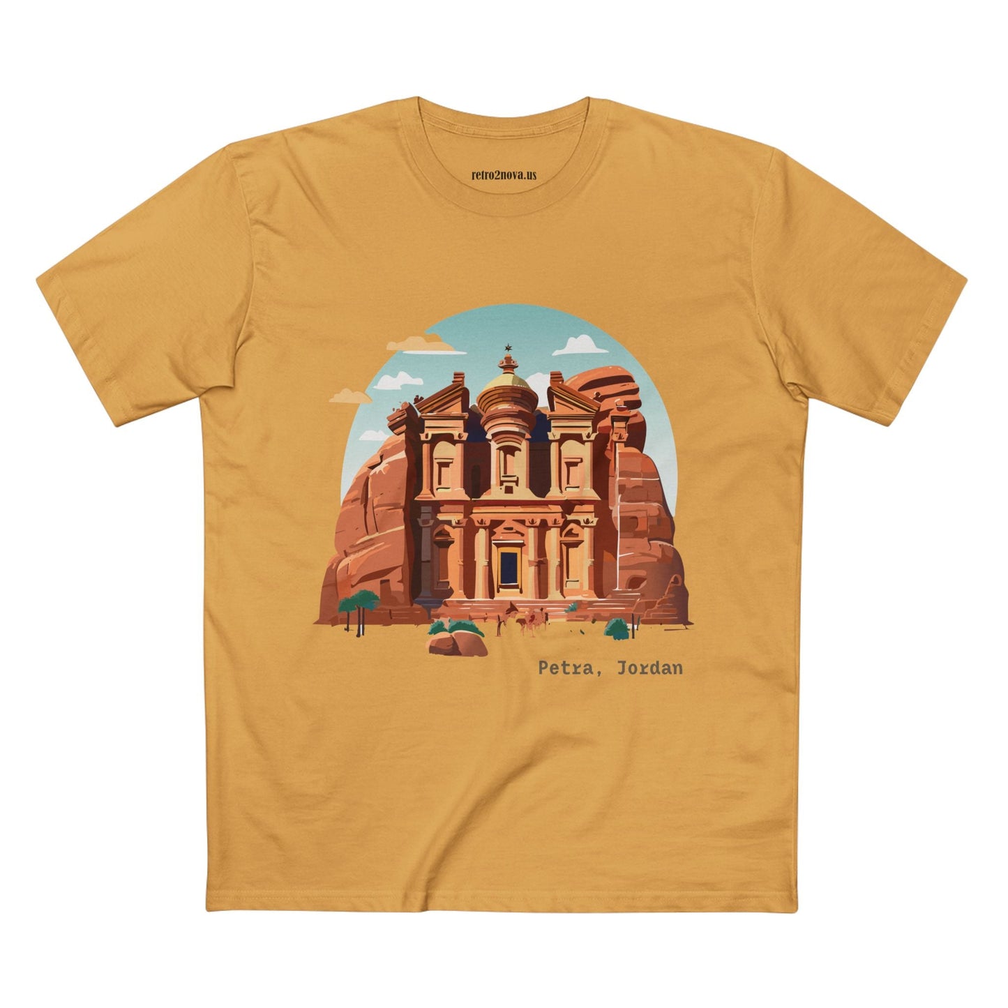 Petra Travel Shirt Unisex Premium Cotton Tee With Original Art Design For Tourists TT22
