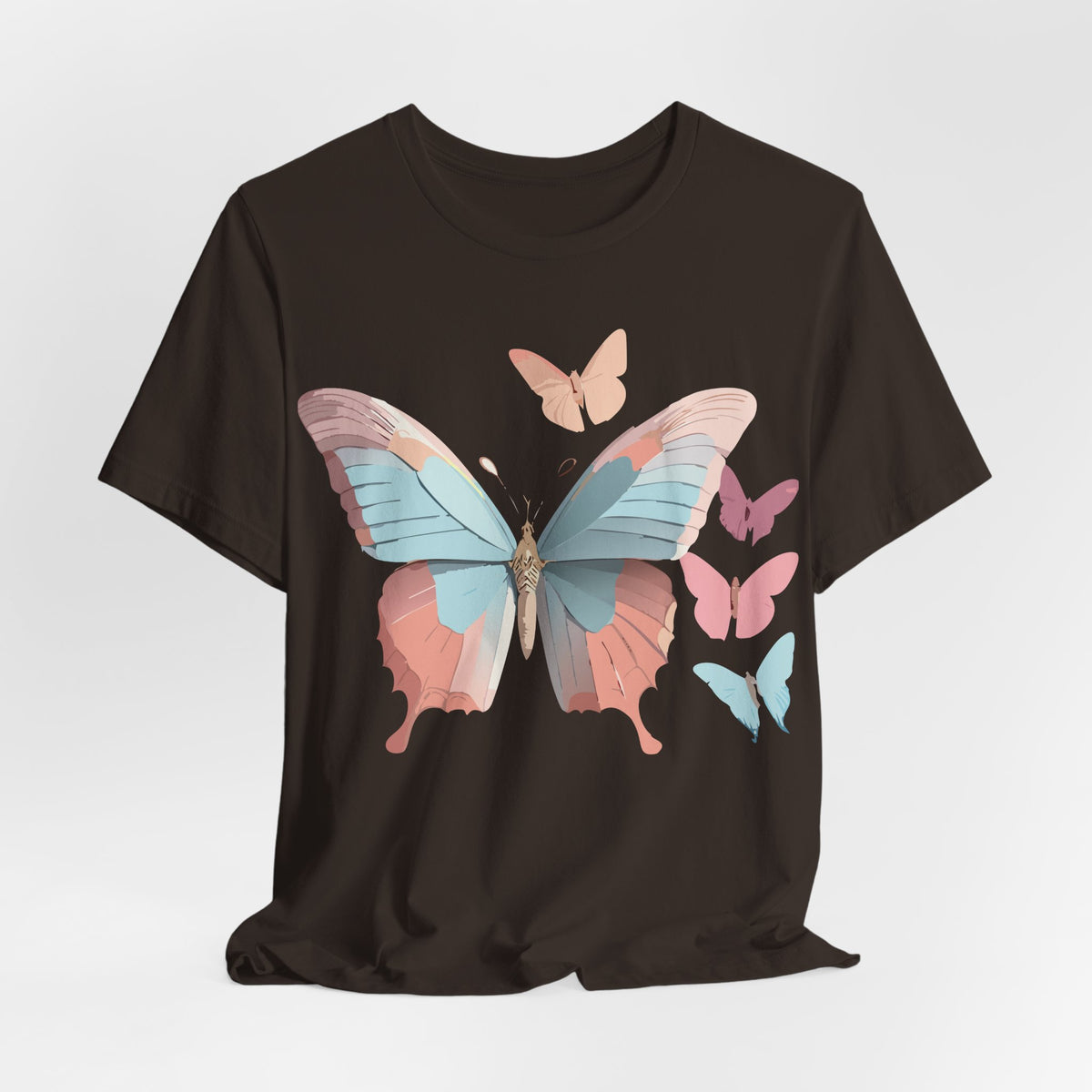 Butterfly Graphic Unisex Cotton Bella+Canvas Tee with Art Design n93