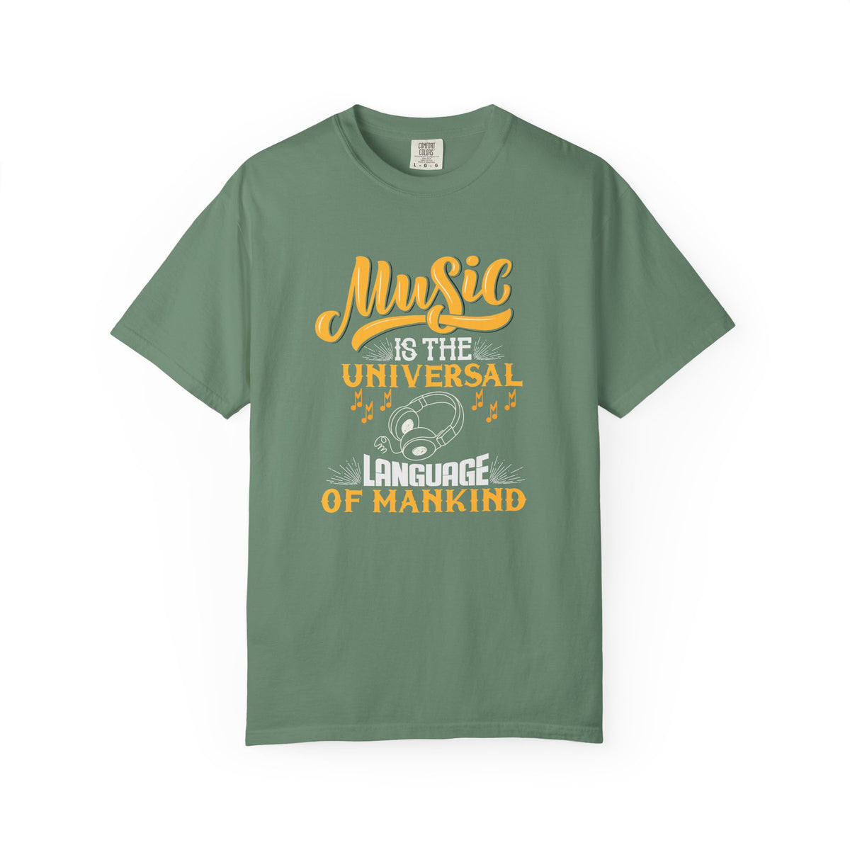 Music Is the Universal Language of Mankind T-shirt Music Quote Unisex Cotton Tee 063