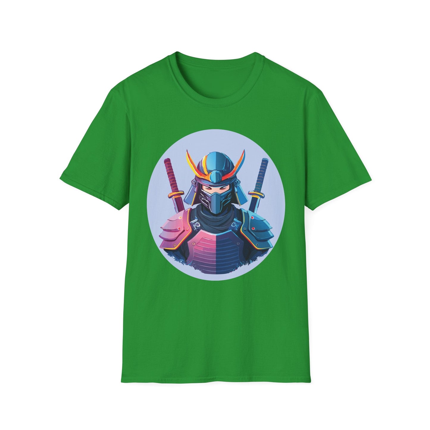 Samurai T Shirt Unisex Softstyle Gildan 64000 Breathable Cotton Tee For Everyday Wear