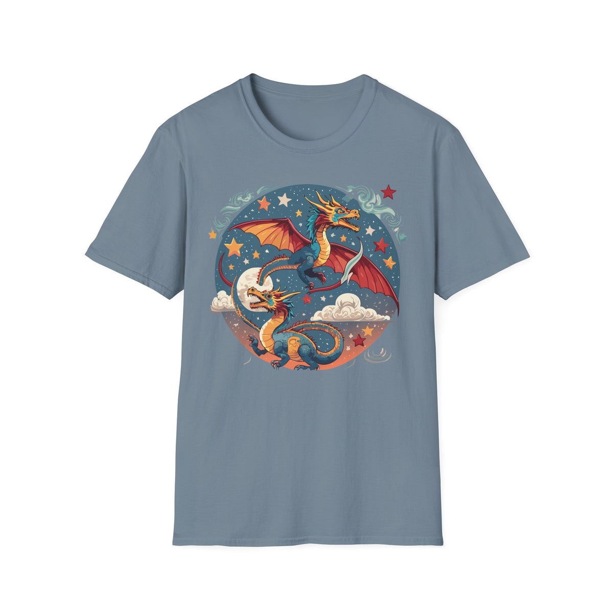 Dragon Graphic Tee Gildan Unisex 100 Cotton Tee Shirt with Animal a28