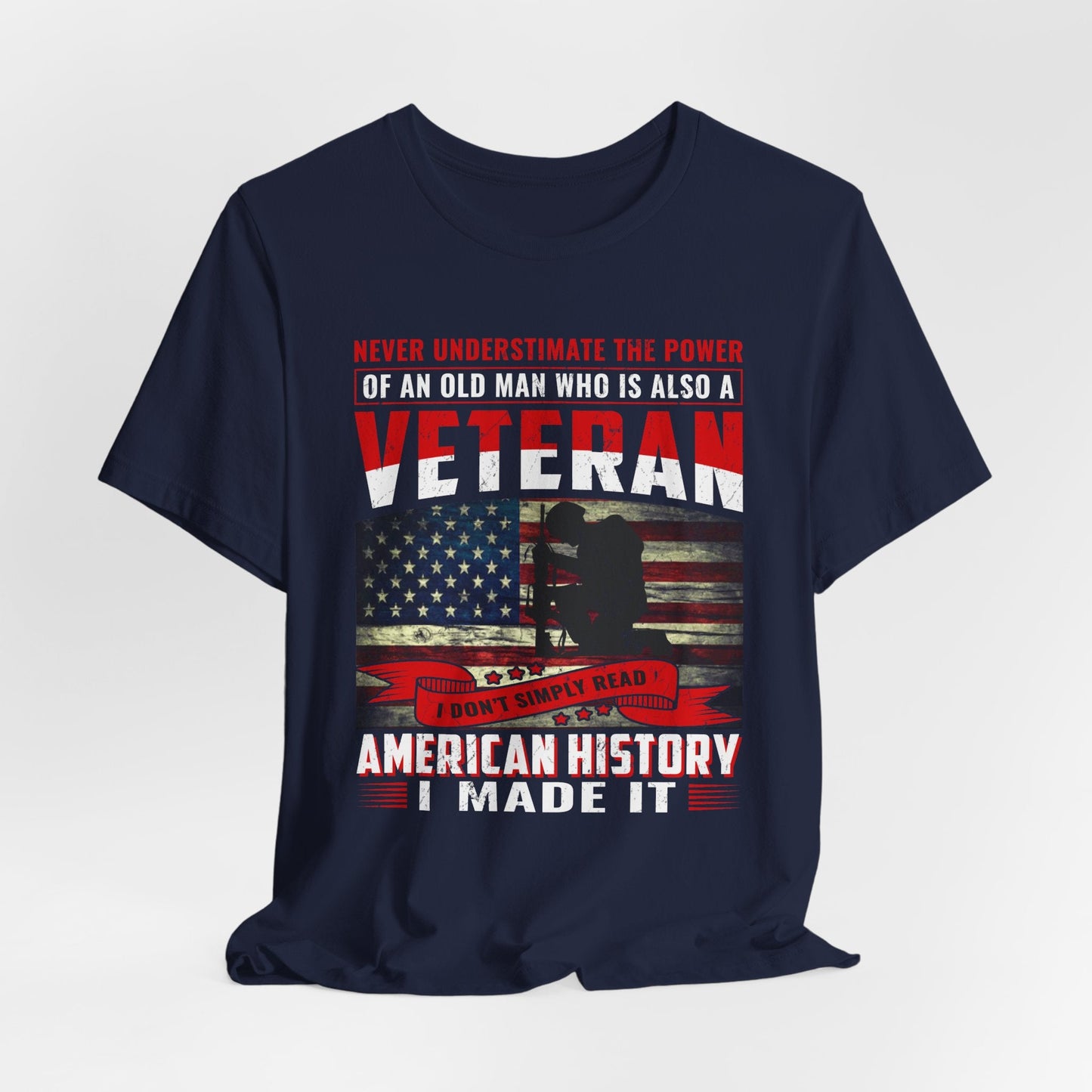 Army Veteran Patriotic Graphic Design Unisex Cotton T-Shirt v32