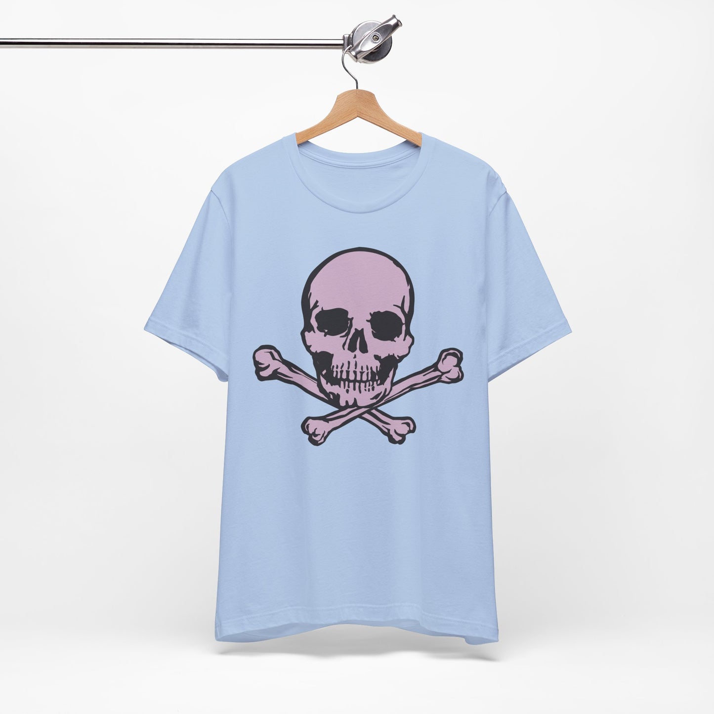 2-Pink Skull Graphic Design Tee, Skull Shirt, Vintage Tees, Art Design T-Shirt, Vintage Graphic Tee, Art Shirts with Skulls