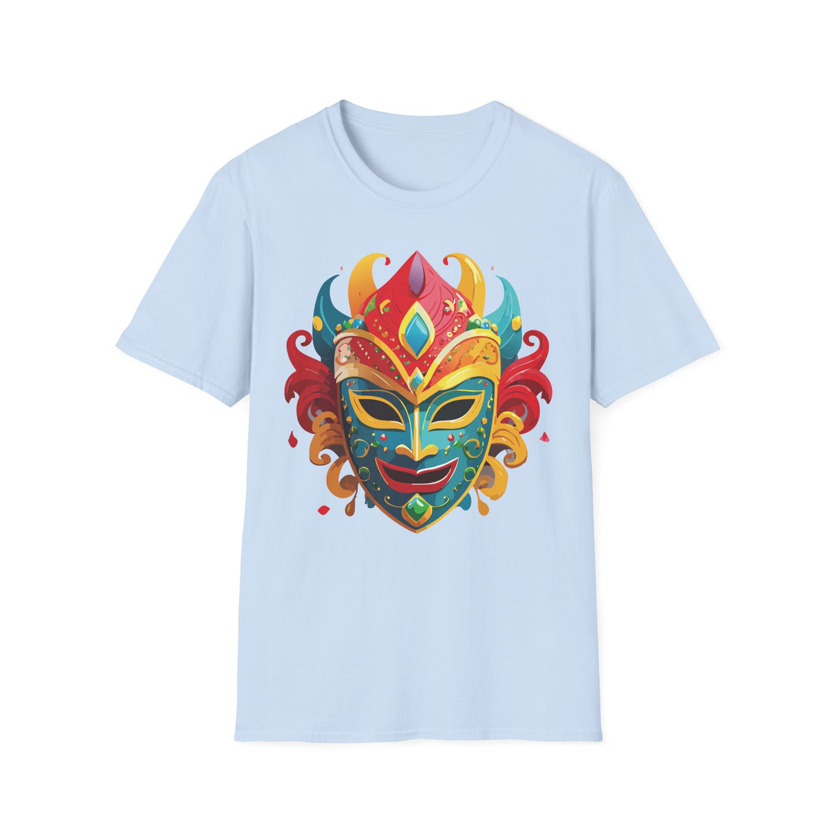 Mask Masquerade Carnival Graphic Tee Gildan Unisex 100 Cotton Tee Shirt a54