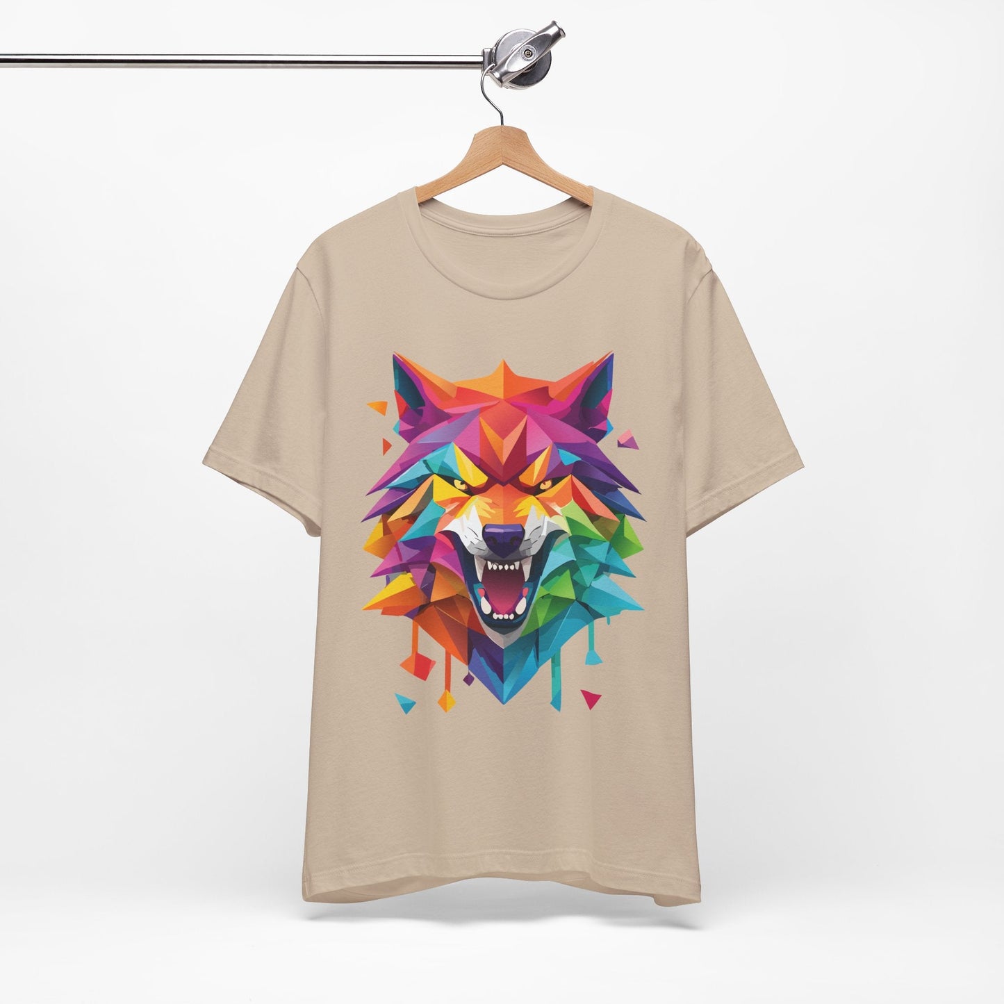 Unisex Animal Shirt With Art Design And Wild Animals Print Tee Short Sleeve Premium
