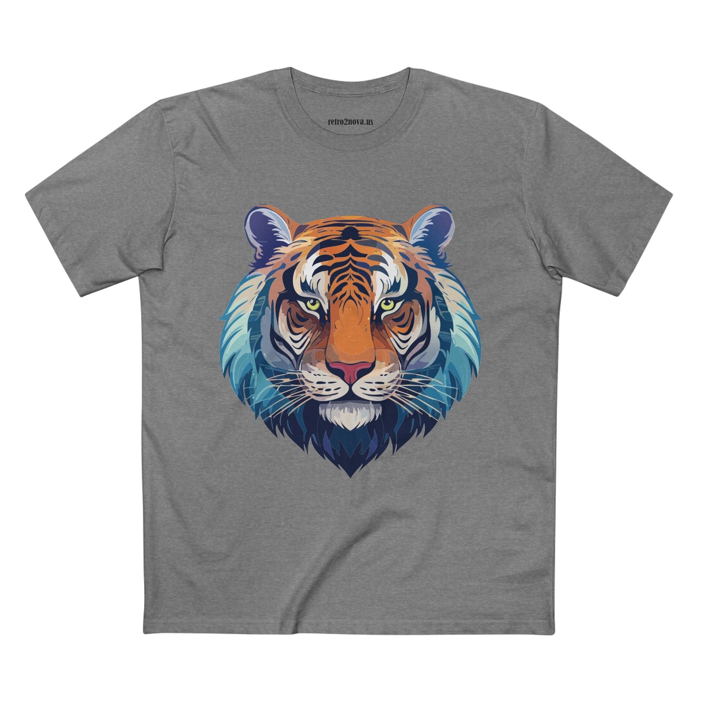 Tiger Shirt Unisex Premium Cotton Staple Tee With Original Art Design From Retro2Nova Exclusive Art Collection