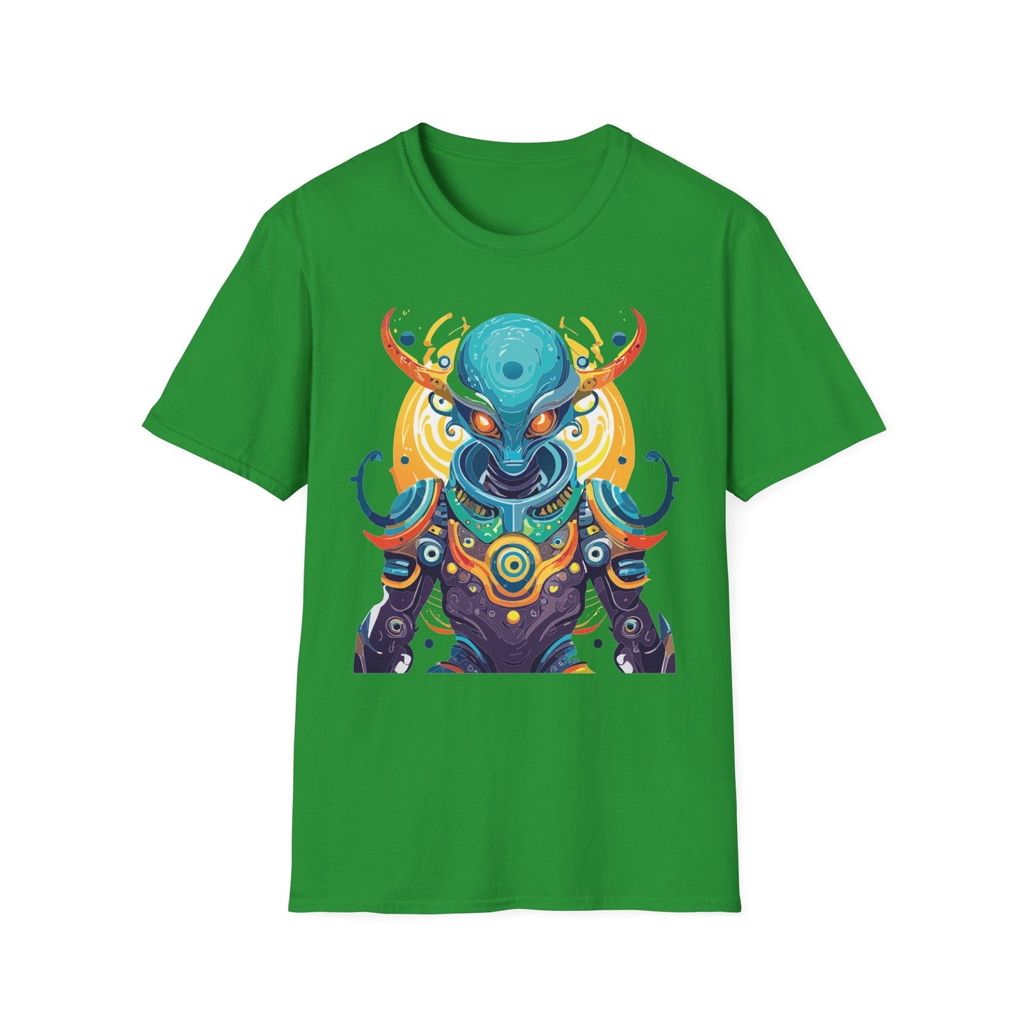 Alien T Shirt Cosmos Shirt Unisex Short Sleeve Tee With Alien Art Design Ring Spun Cotton