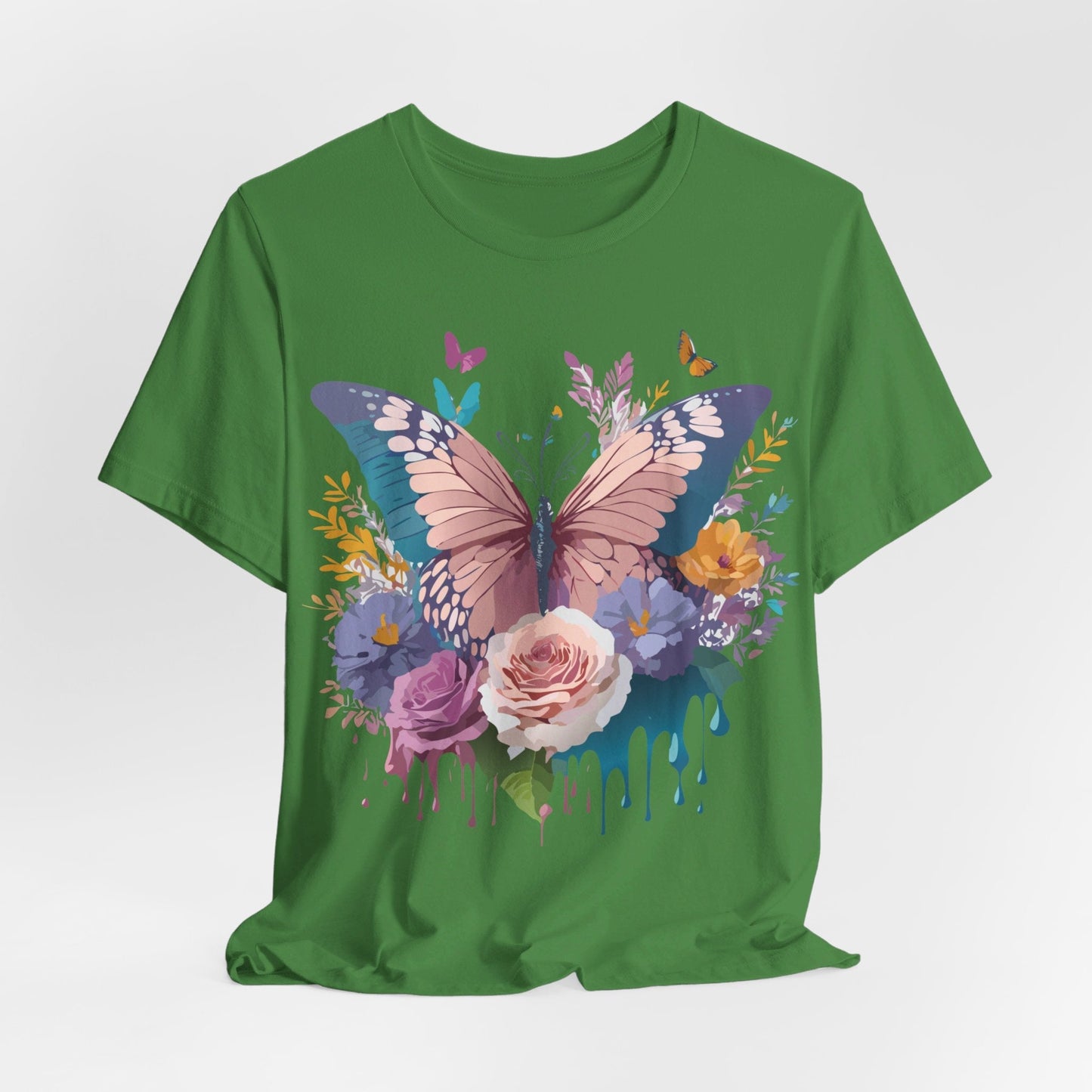 Butterfly Graphic Tee Unisex Short Sleeve From Adelpha Vintage Inspired Artwork
