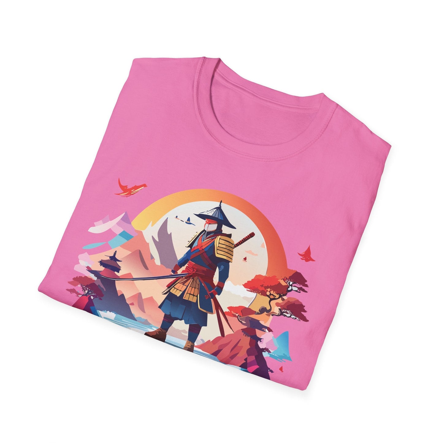 Samurai Shirt Unisex Softstyle Tee 100 Percent Ring Spun Cotton Short Sleeve T Shirt Comfort Fit