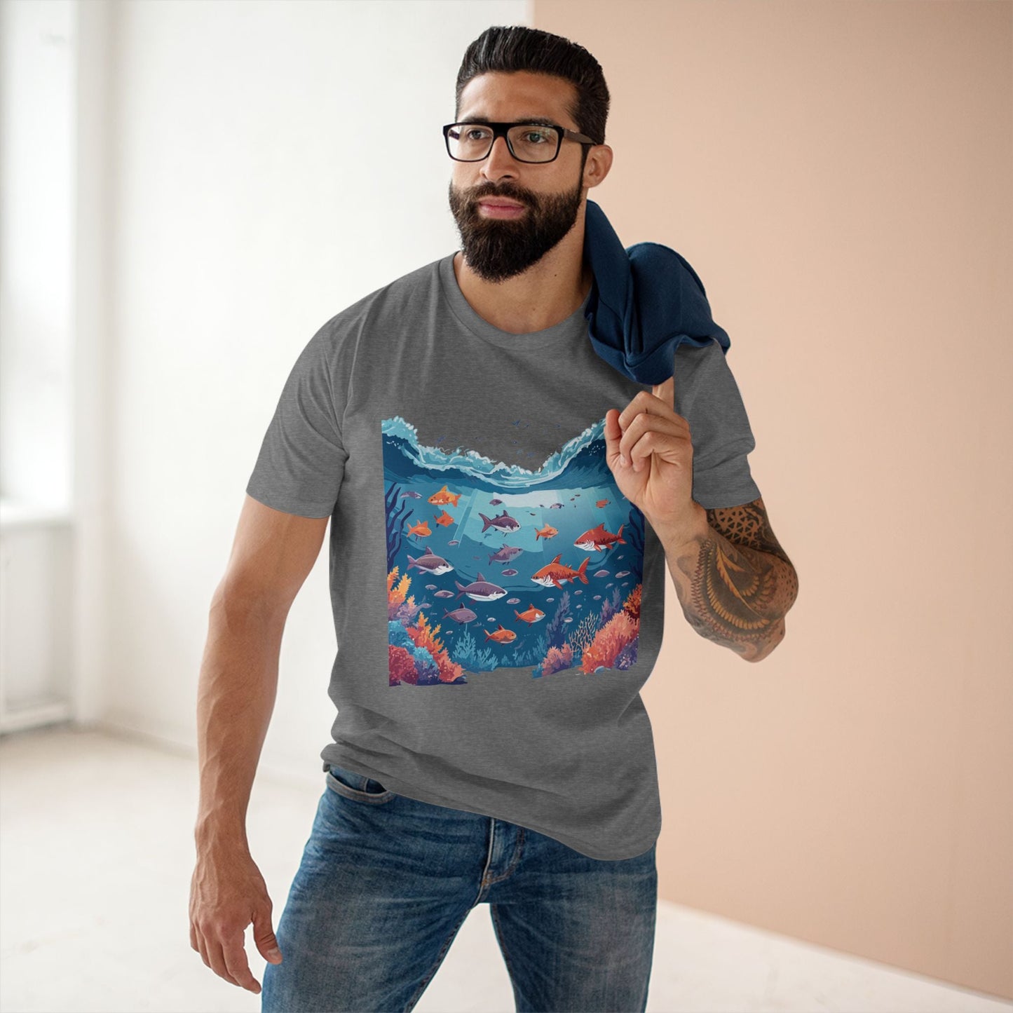 Ocean Pacific OP11 Ocean Shirt Unisex Premium Cotton Tee With Original Art Design Retro2Nova