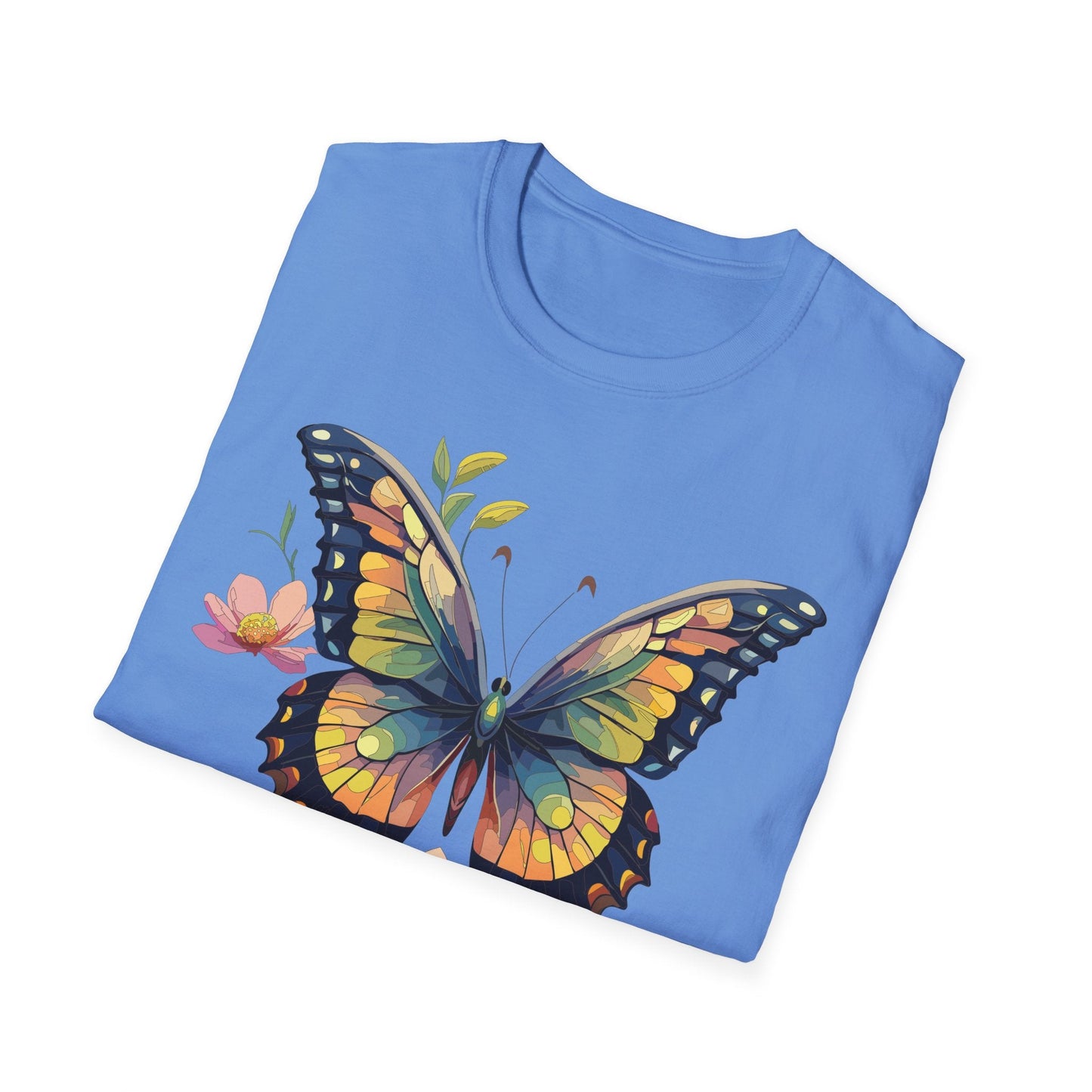 Butterfly Shirt Unisex Monarch Butterfly T Shirt Softstyle Cotton Tee One Hundred Percent Ring Spun