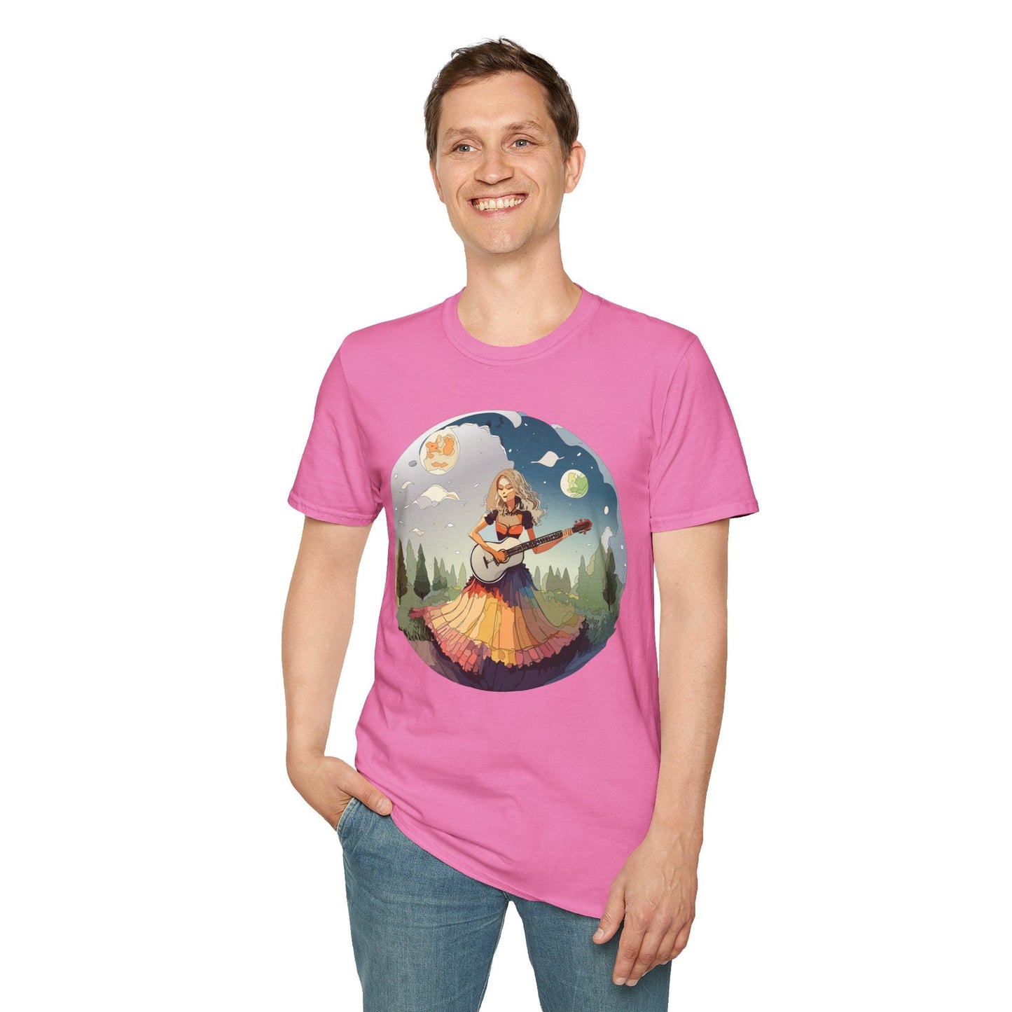 Womens Graphic T Shirts Art Design Tee Softstyle 64000 Ring Spun Cotton Comfort Everyday