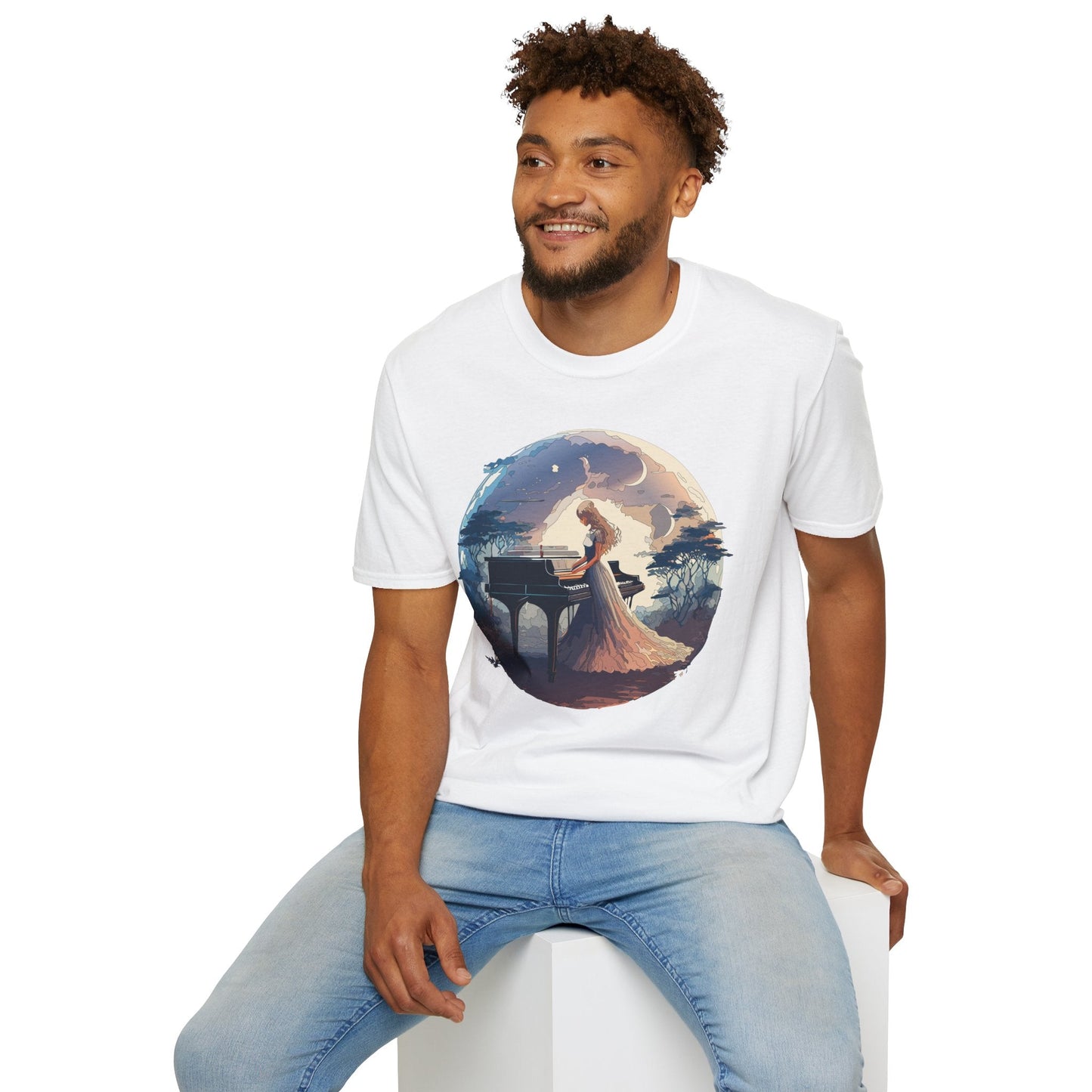 Womens Graphic T Shirts Art Design Shirt Unisex Softstyle Gildan 64000 Short Sleeve