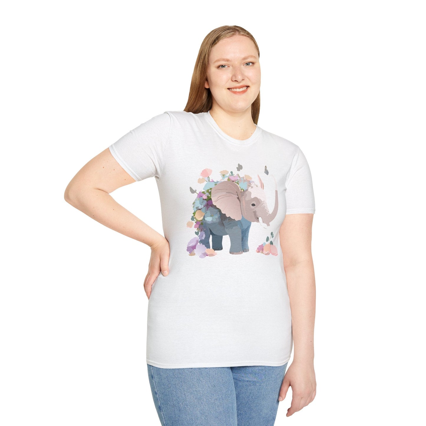 Elephant T Shirt Unisex Softstyle 64000 Elephant Tee Premium Comfort Everyday Wear