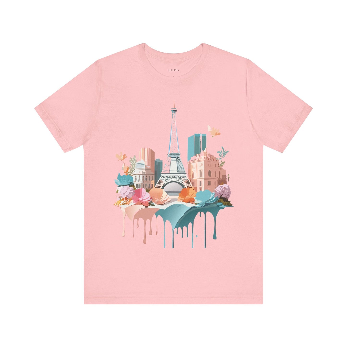 Paris Vintage Inspired Graphic Tee Unisex Short Sleeve Shirt Adelpha Artwork Studio