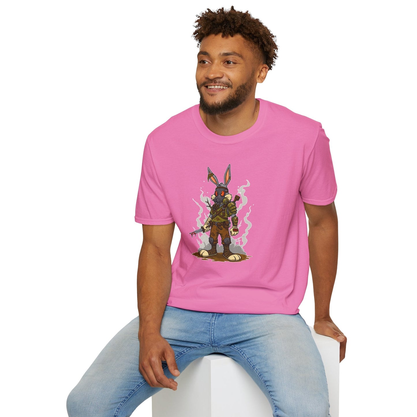 Bugs Bunny T Shirt Cartoon Graphic Tee Unisex Softstyle 64000 Gildan Premium Comfort