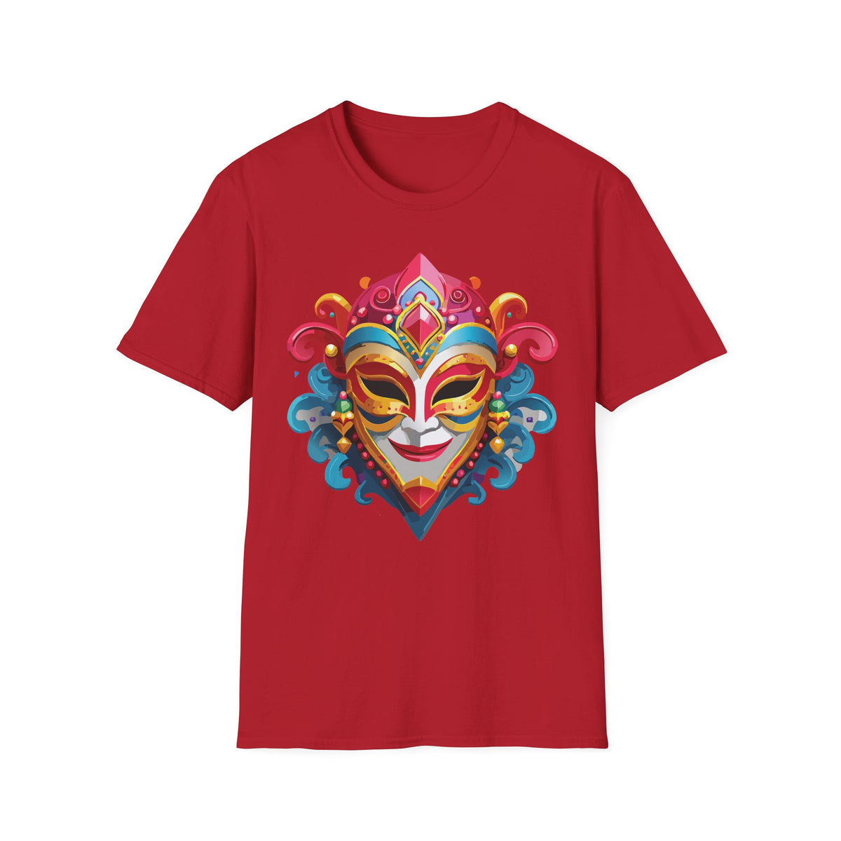 Mask Masquerade Carnival Graphic Tee Gildan Unisex 100 Cotton Tee Shirt m26