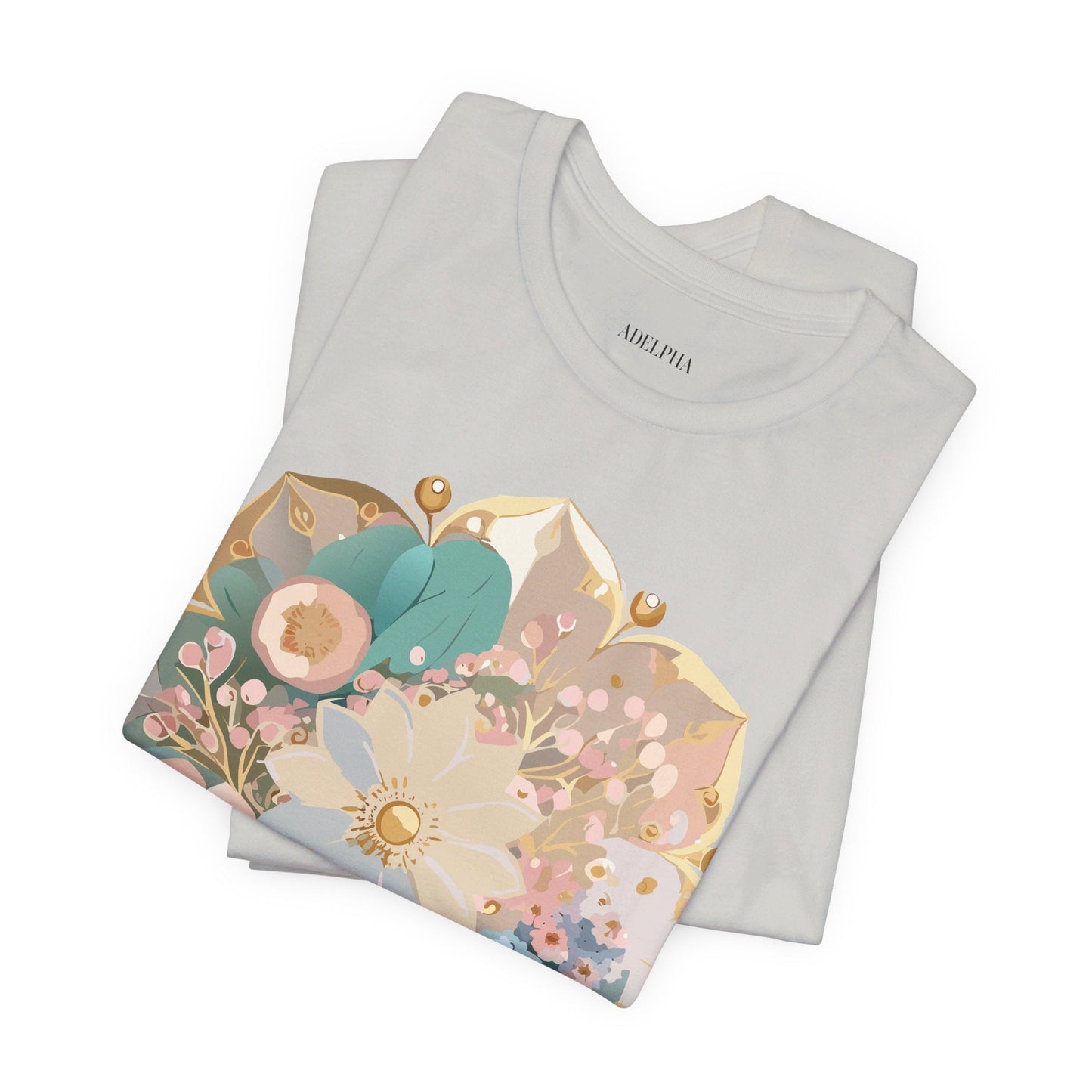 Mandala Graphic Unisex 100 Cotton Vintage Floral Artwork Tee 15