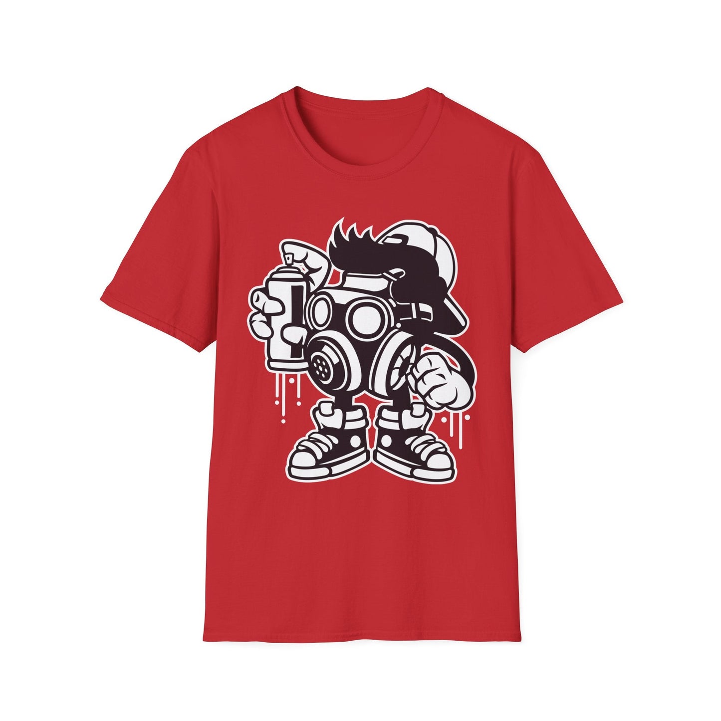 Cartoon T Shirt Unisex Animation Tee Funny Art Design Gildan Softstyle 64000 Ring Spun Cotton
