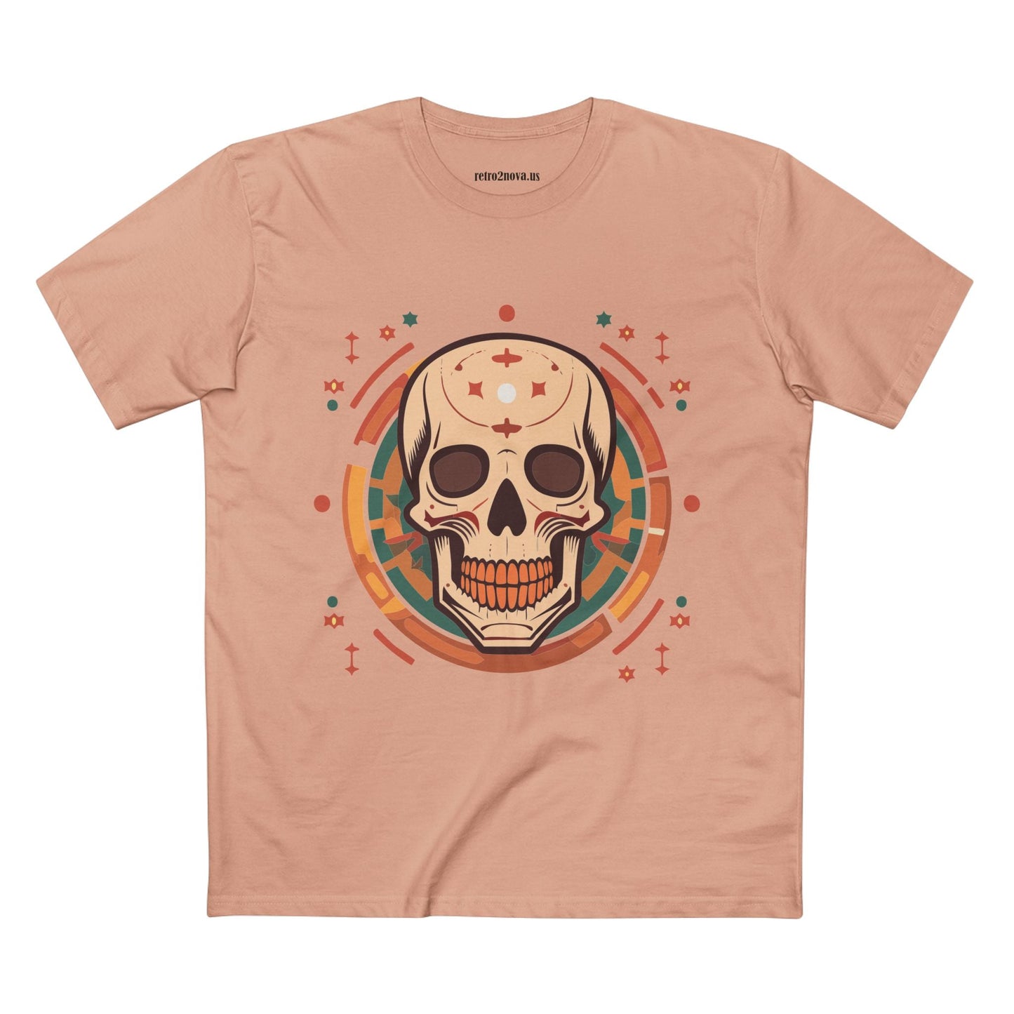 Skull Shirt Unisex Skeleton Tee Premium Cotton With Original Art Design From Retro2Nova Collection